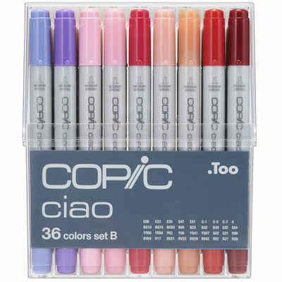 COPIC Marker Ciao Set B 36St - Hochwertige Marker in 36 Farben., (36-tlg)