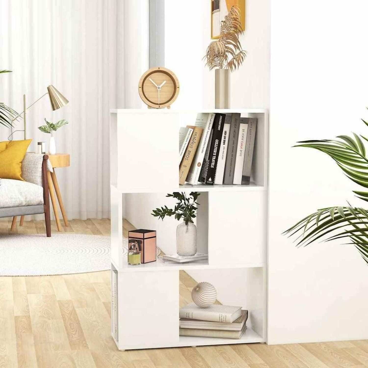 LuxusKollektion Bücherregal Bücherregal Holz Weiß 60x24x94 cm, 1-tlg.