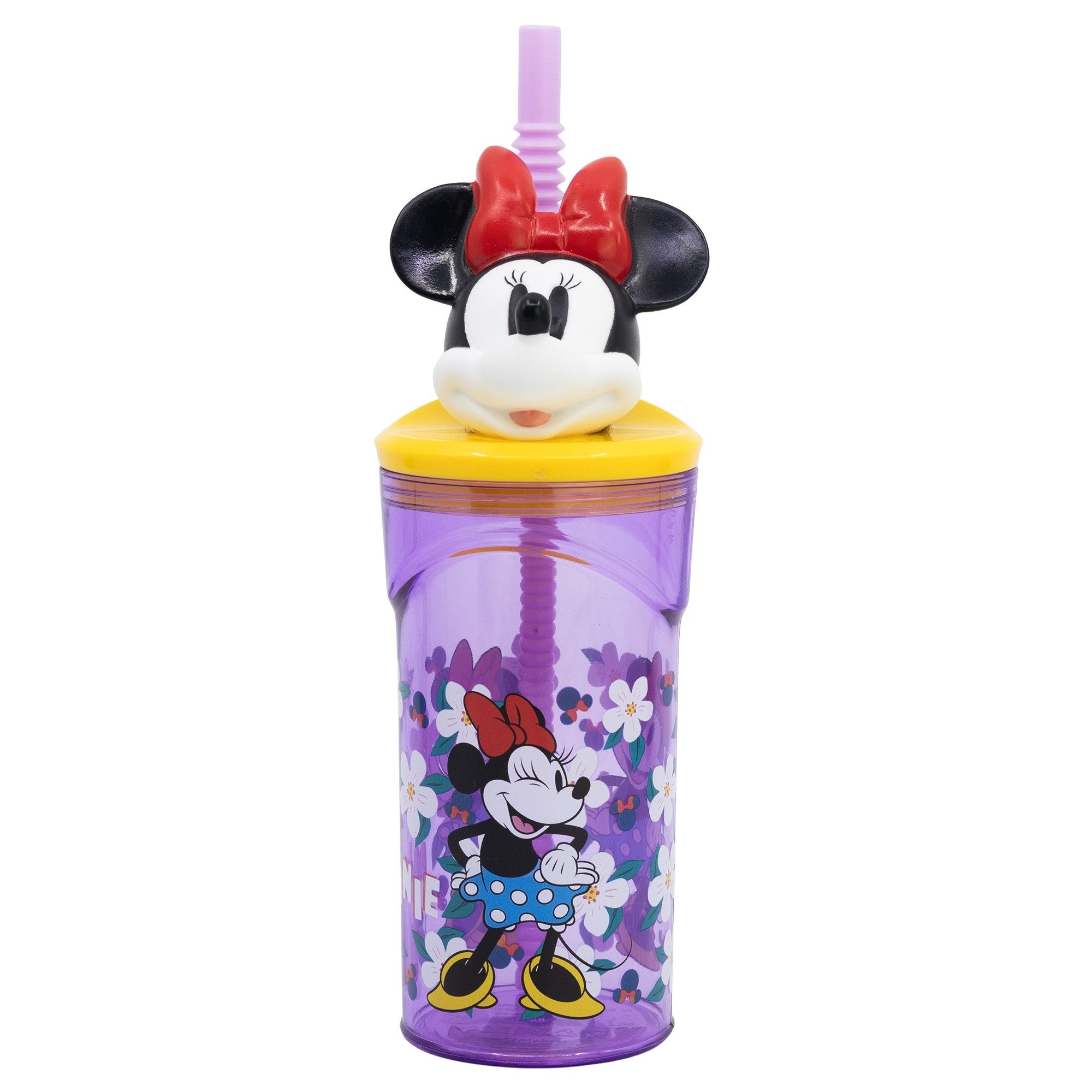 Disney Trinkflasche Disney Minnie Maus 3D Kopf Kinder Wasserflasche Flasche 360 ml