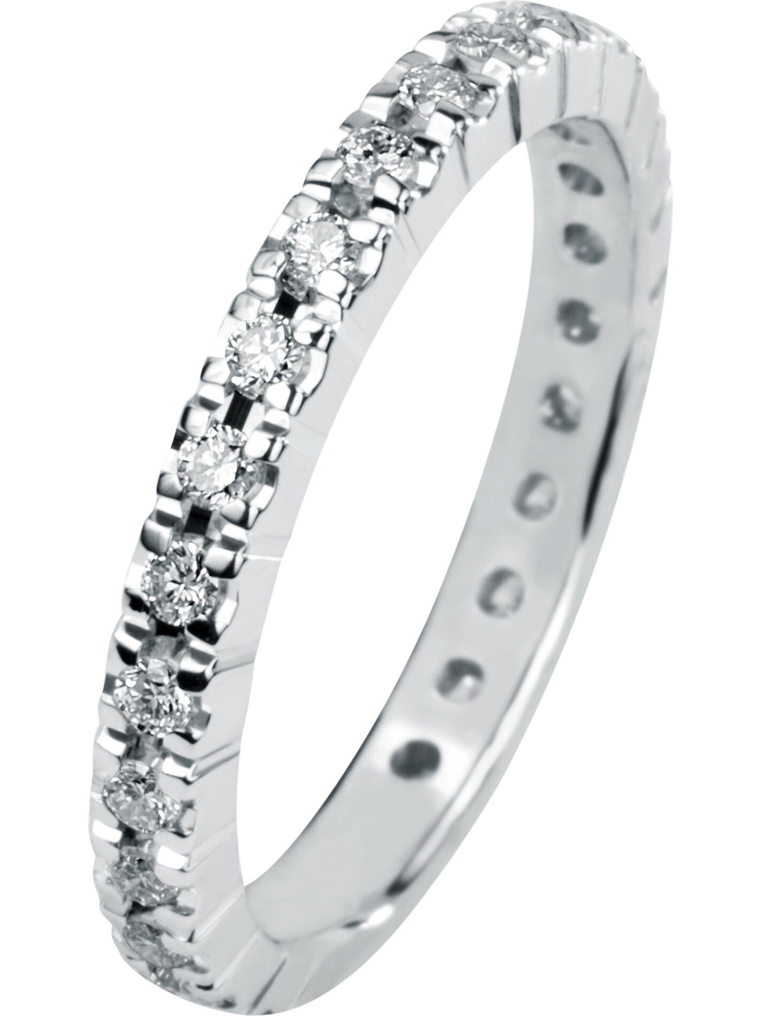 Diamantring CHRIST Damen-Damenring 585er Weißgold Diamant