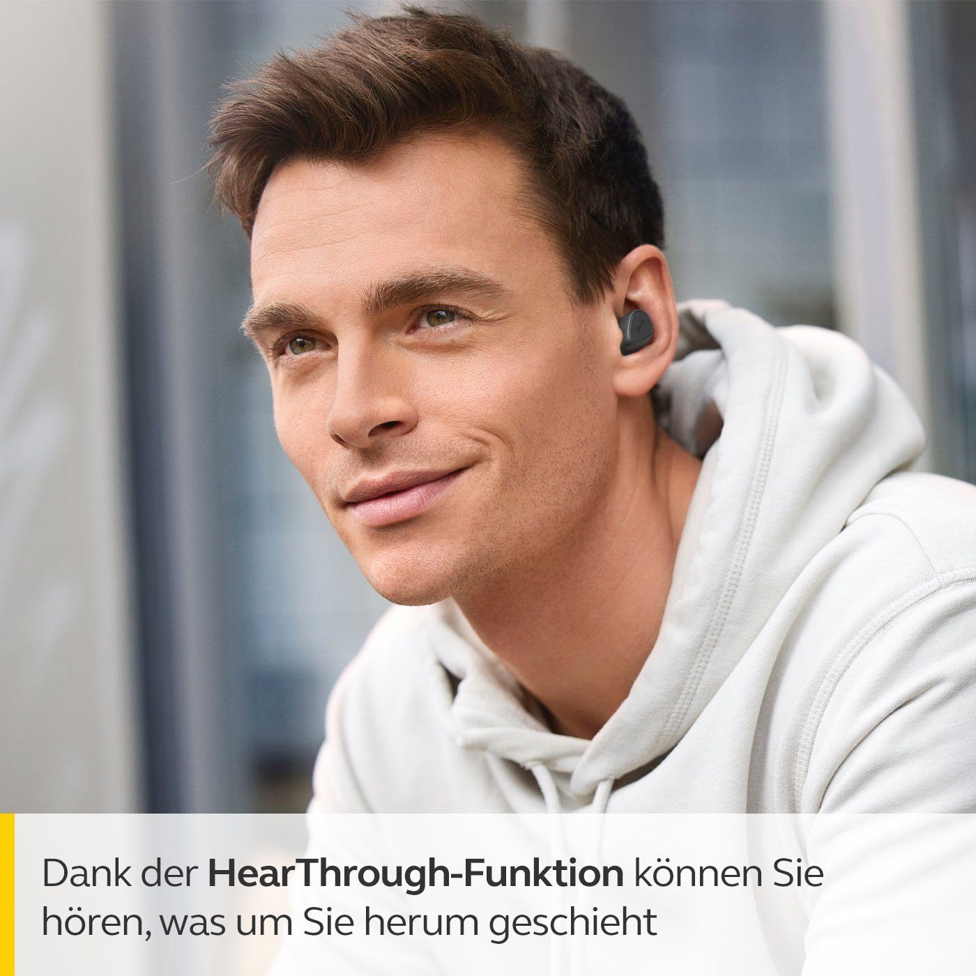 Alexa, Bluetooth) 3 Jabra Assistant, In-Ear-Kopfhörer (Geräuschisolierung, Google dunkelgrau Elite Siri,