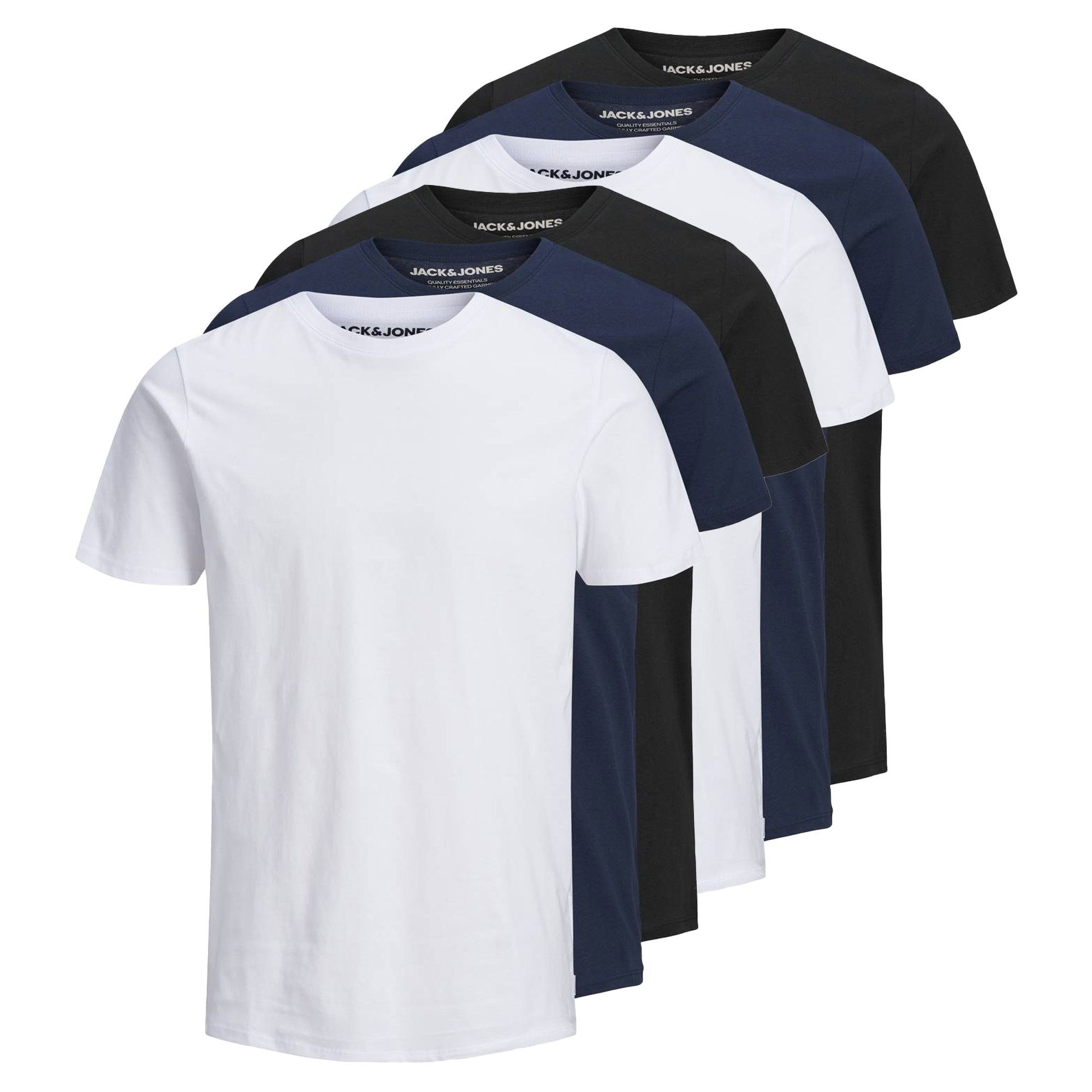 T-Shirt Herren T-Shirt 6er Pack Baumwolle