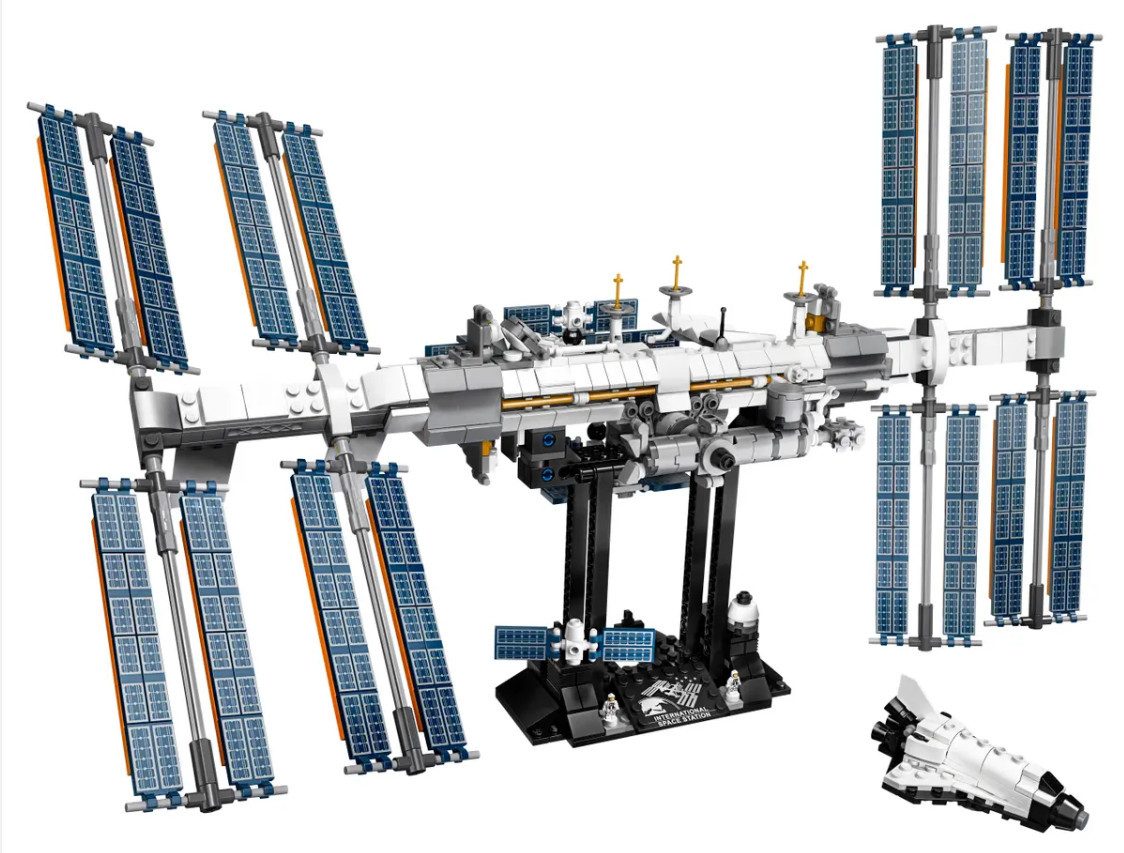 LEGO® 21321 – Internationale Raumstation (ISS) IDEAS Konstruktionsspielsteine, (Set, 864 St), Beweglicher Roboterarm, detailgetreue Nachbildung der ISS