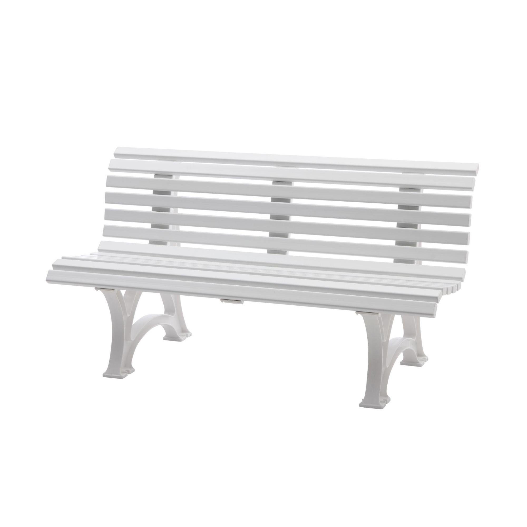 PROREGAL® Gartenbank Gartenbank Jamaika, 3-Sitzer, Weiß, günstig online kaufen