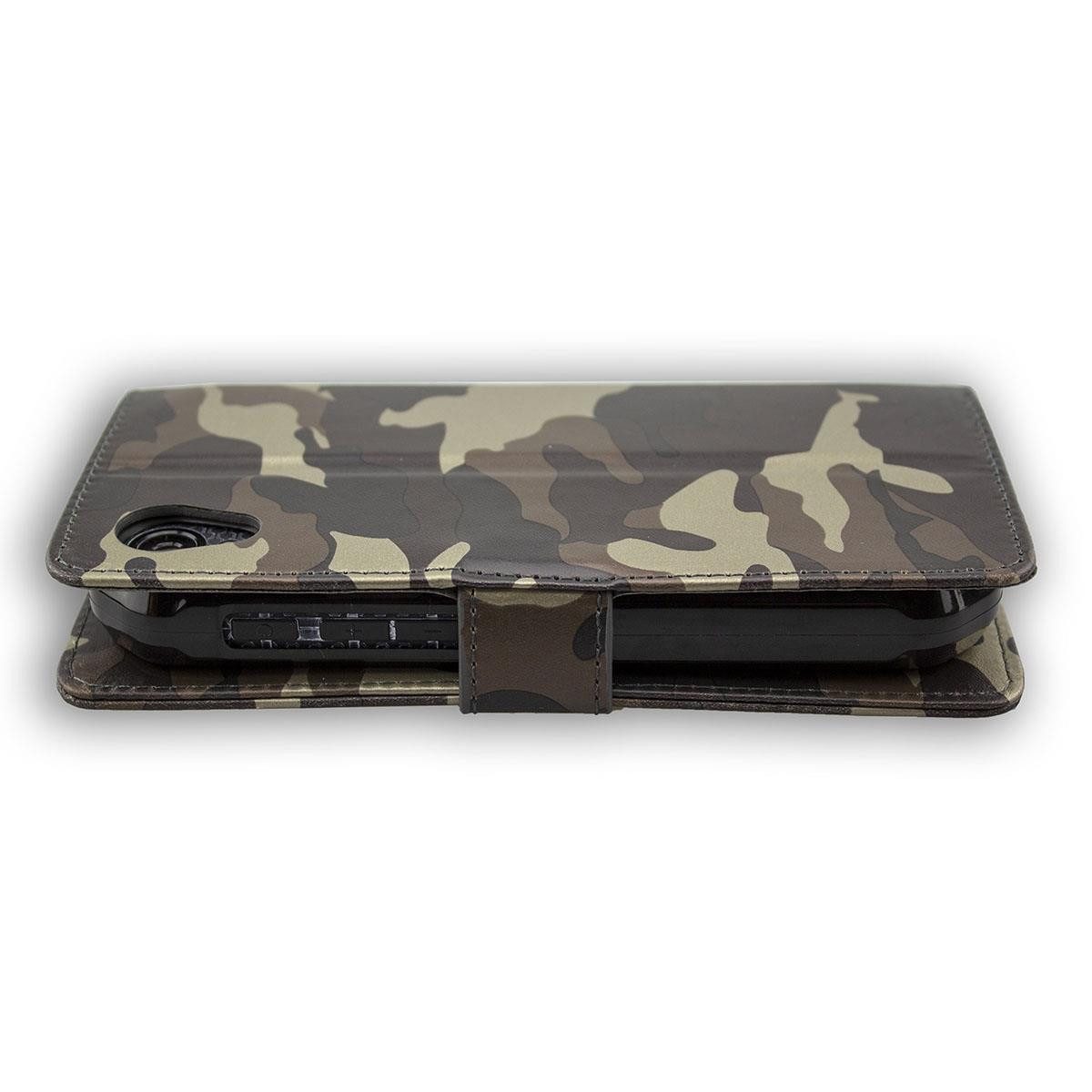 Handytasche caseroxx Handytasche Bookstyle-Case für Cat S41, camouflage