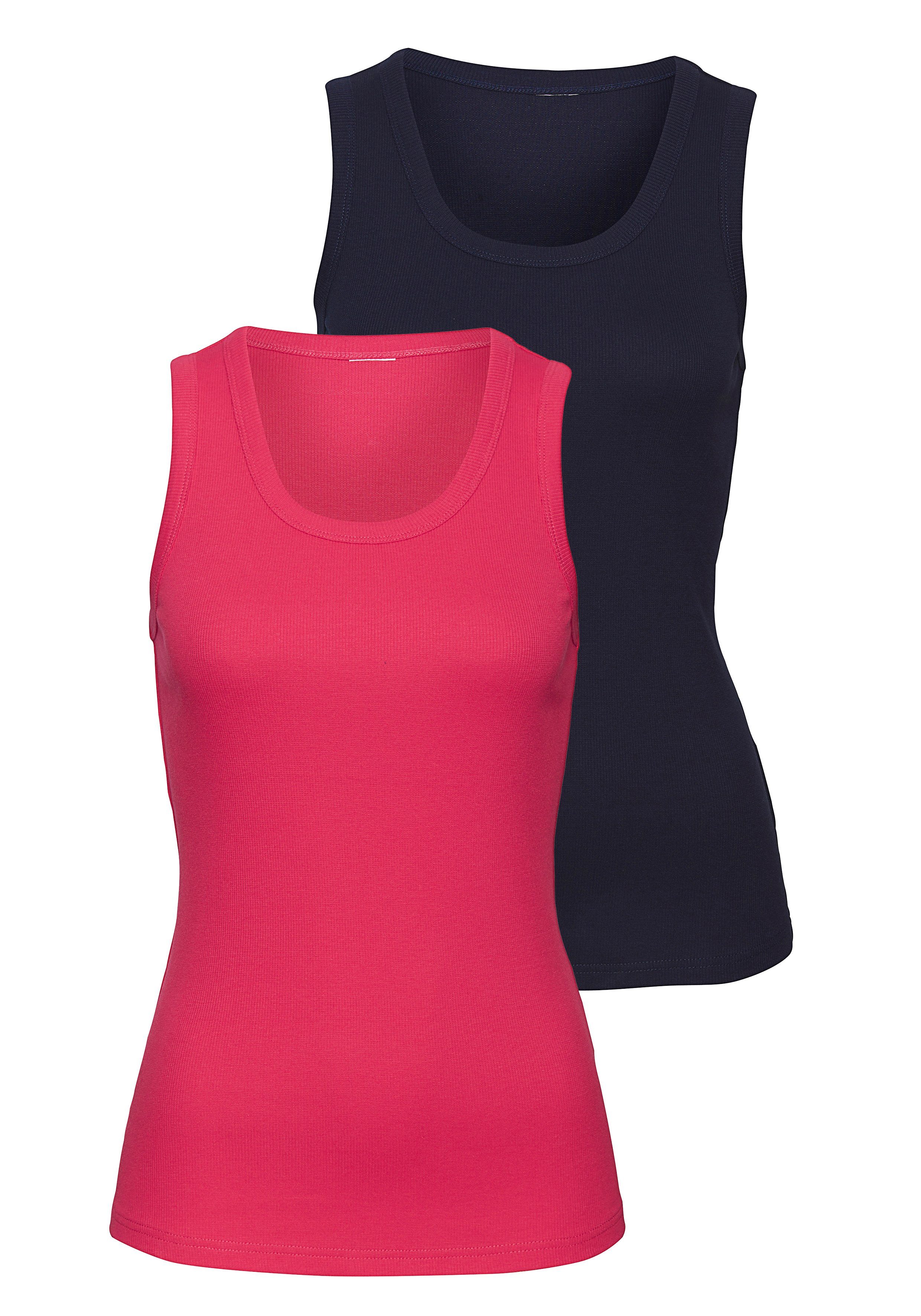 Tanktop aus weichem Rippen-Jersey