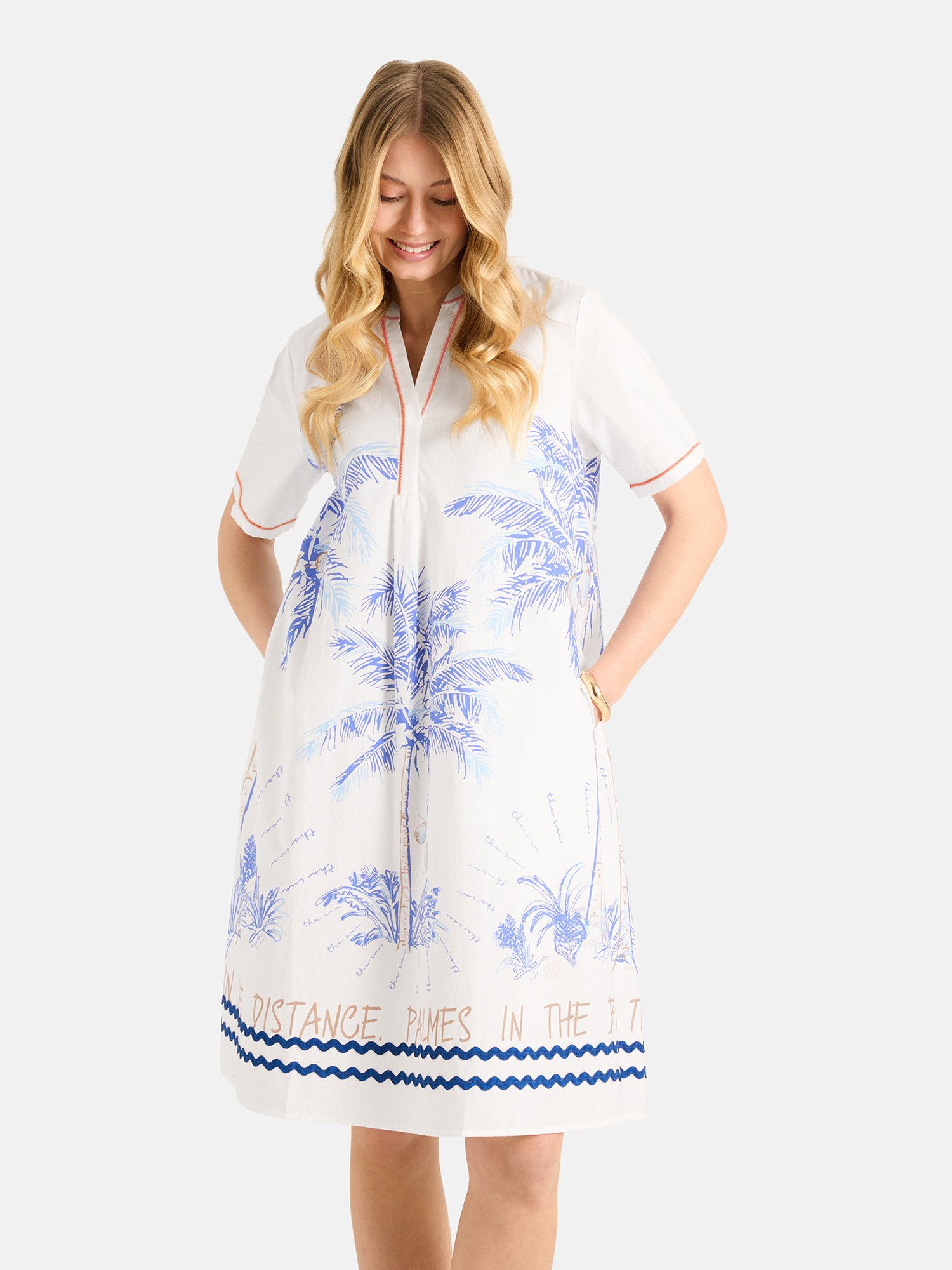 Lieblingsstück Tunikakleid JulieL mit dekorativem Print, Baumwoll-Qualität