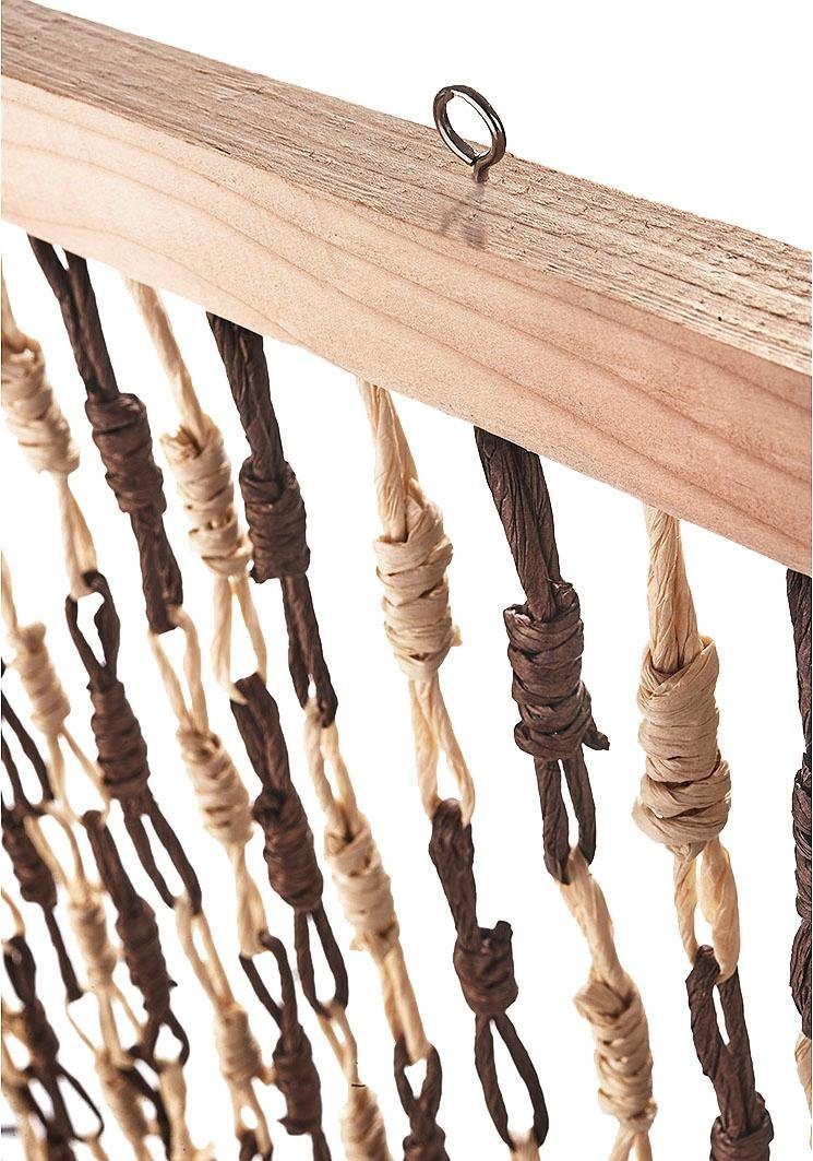 locker Türvorhang KNOTS (1 St), Hakenaufhängung, halbtransparent