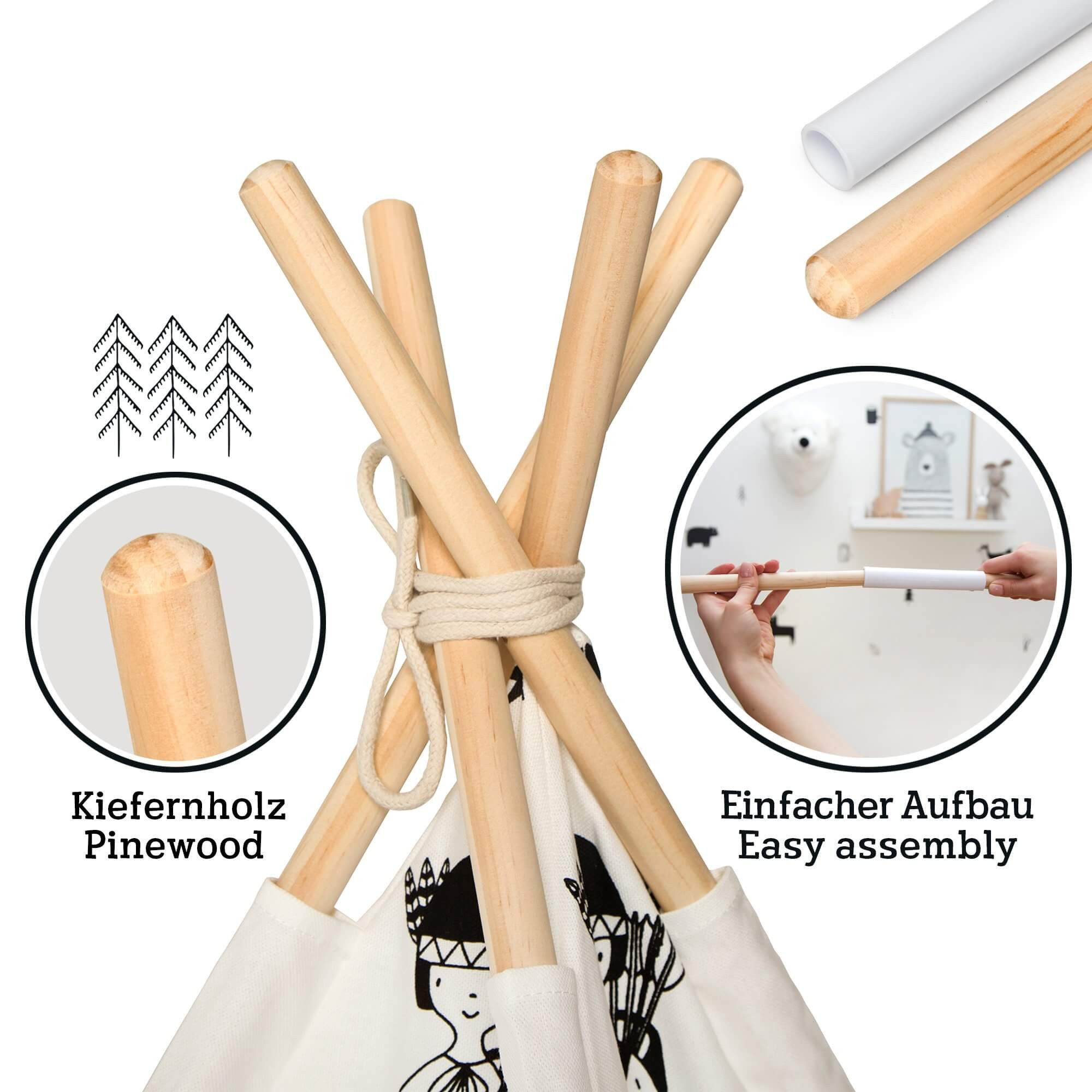 Hakuna Matte Badematte Hakuna Matte Tipi Zelt - Little Explorers