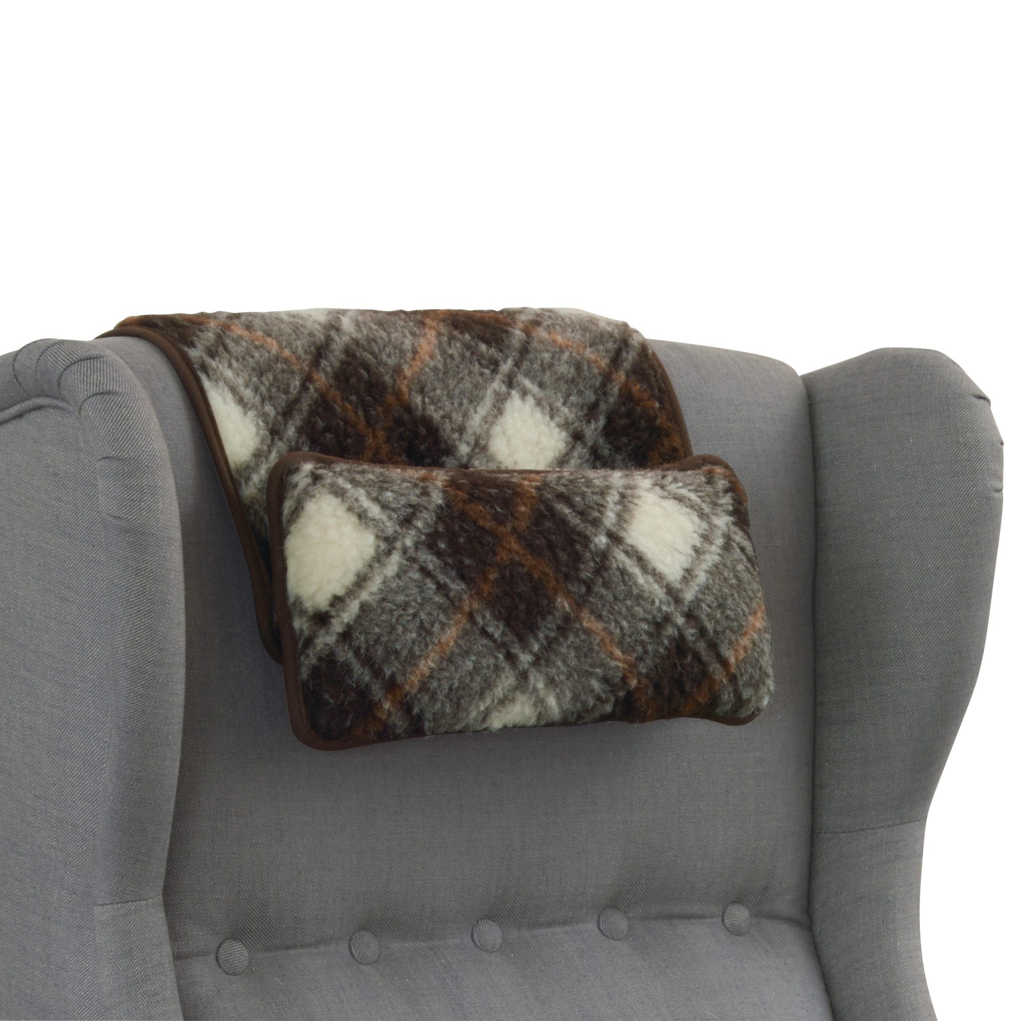 Erwin Müller Stützkissen Minikissen, Schurwolle Uni