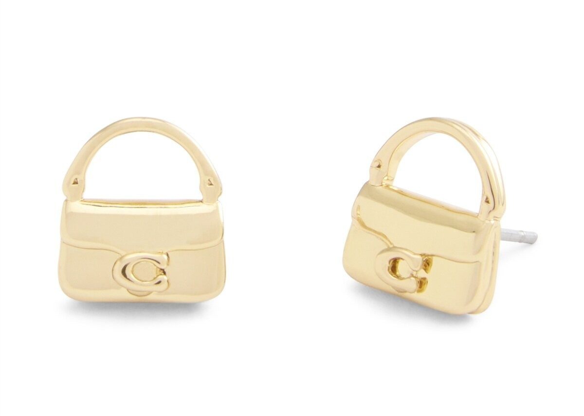 COACH Paar Ohrstecker Modische Ohrringe für Damen Handtasche 37527579GLD710