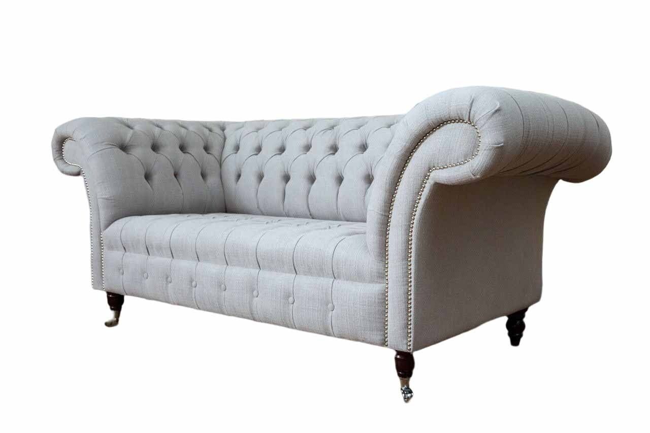 Polster JVmoebel Sitzer 2 Europe Made Chesterfield Textil In Couchen, Stoff Sofa Sofa Luxus Couch
