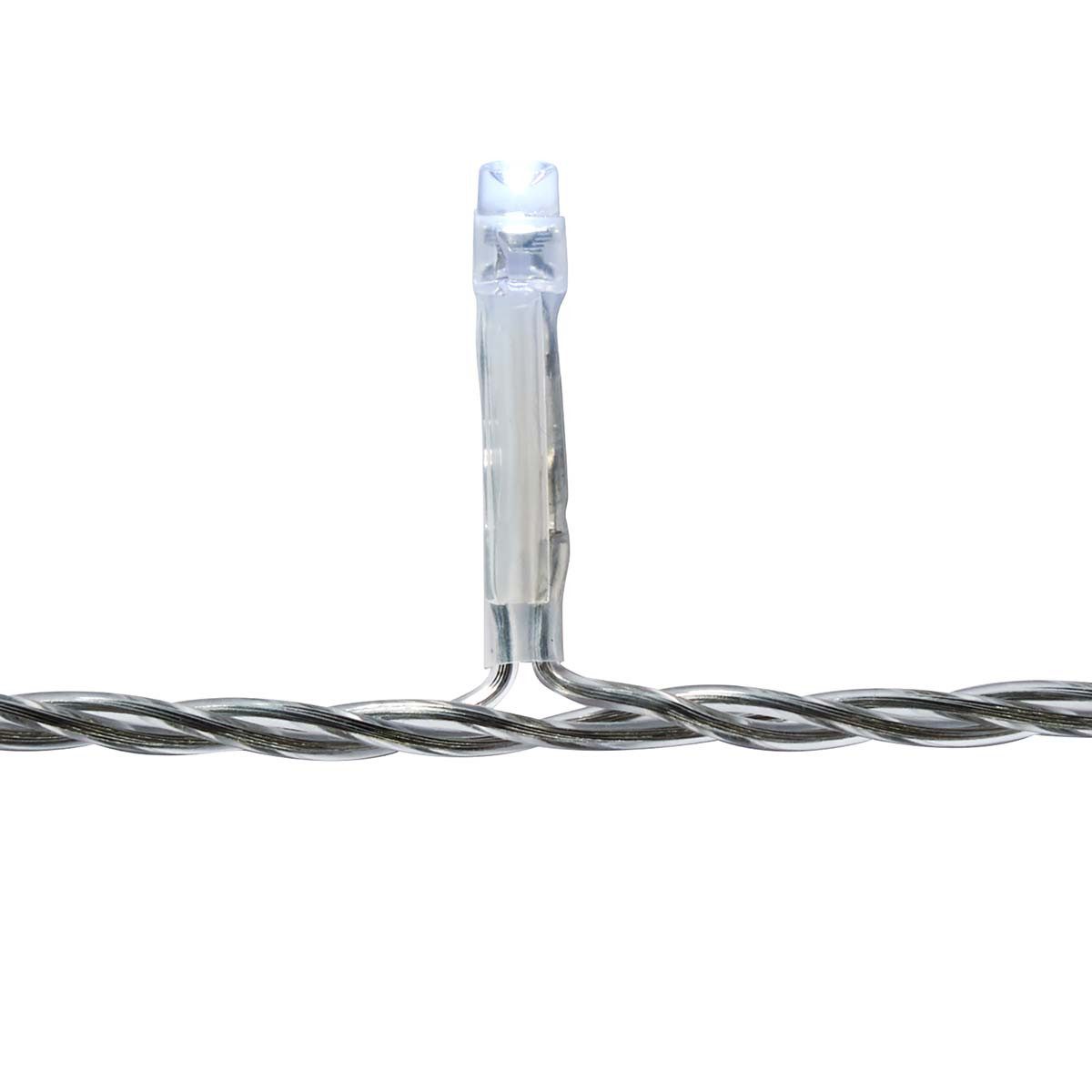 Nedis Discolicht CLLC180C, LED-Eiszapfenlichter, 7 Lichteffekte, für Innen und Außen, Timer, Kaltweiss, LED-Eiszapfenlichter, 7 Lichteffekte, für Innen und Außen, Timer
