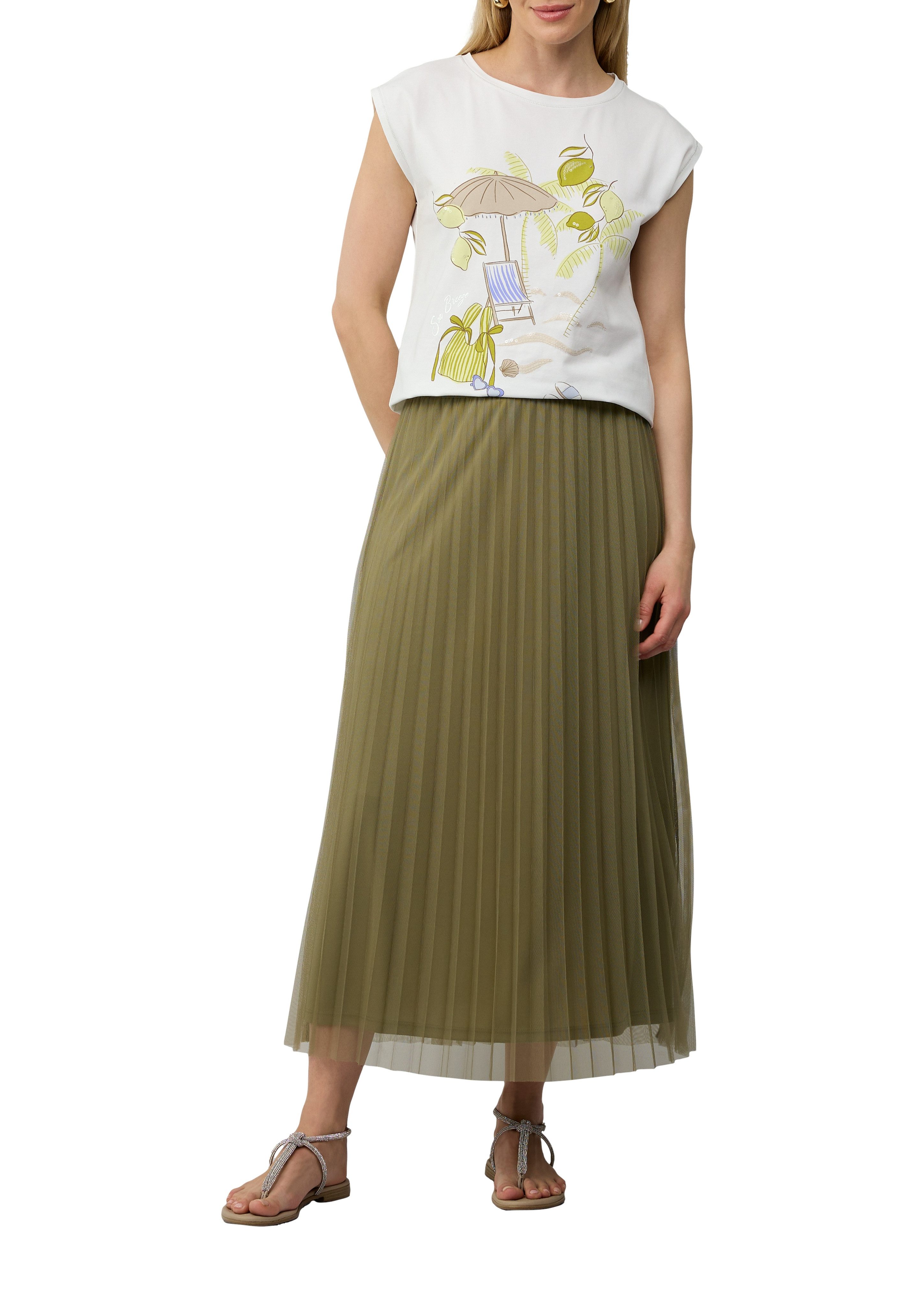 s.Oliver BLACK LABEL T-Shirt mit Motiv Print günstig online kaufen