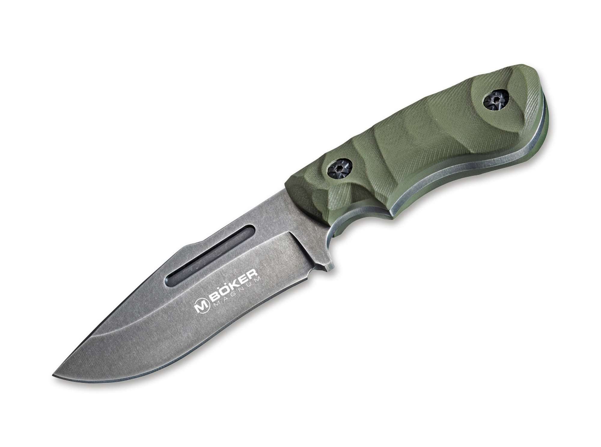 MAGNUM by BÖKER Universalmesser Magnum Lil Giant Messer 440 Edelstahl Kompakt Outdoor, Feststehendes Messer Magnum Lil Giant, 440er Edelstahl