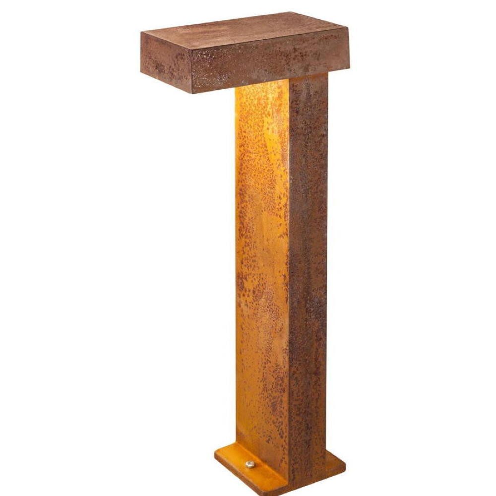 SLV Außen-Stehlampe LED Wegeleuchte Rusty Pathlight in Rostfarbig 8,8W 470lm IP55, LED
