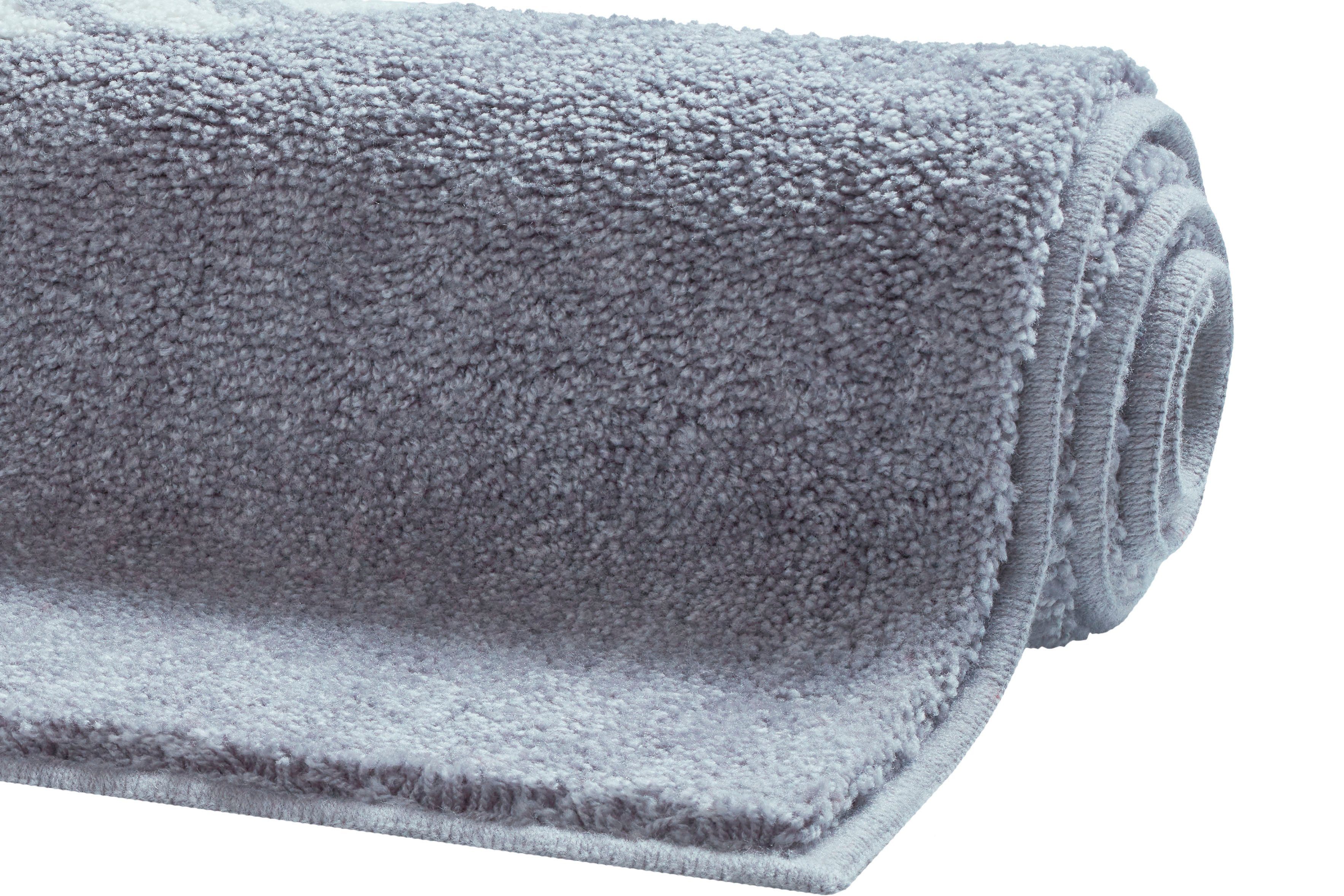 Grund Badematte Port Louis, Höhe 20 mm, rutschhemmend beschichtet, fußbodenheizungsgeeignet, Kunstfaser, rechteckig, 3-tlg. Stand-WC Set, Design mit Anker, maritim, Made in Europe