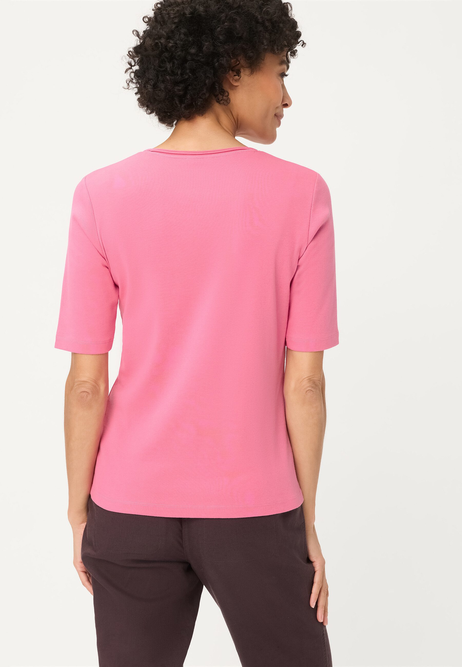 Olsen T-Shirt Shirt mit Placement-Print und Rundhalsausschnitt