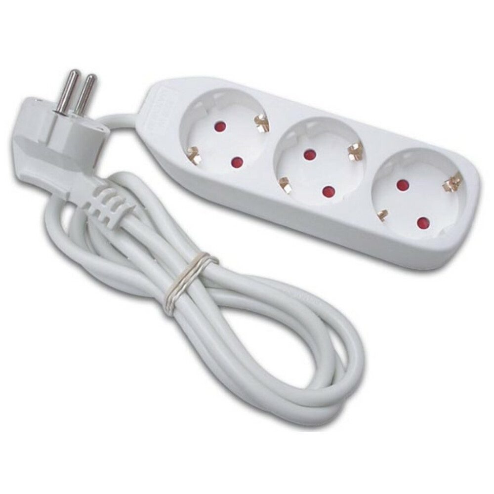 PEREL Gartensteckdose Perel Steckdosenleiste, 3 Schutzkontakt-Steckdosen, Kabel 1.5 m, 3G1.5, 1-St.
