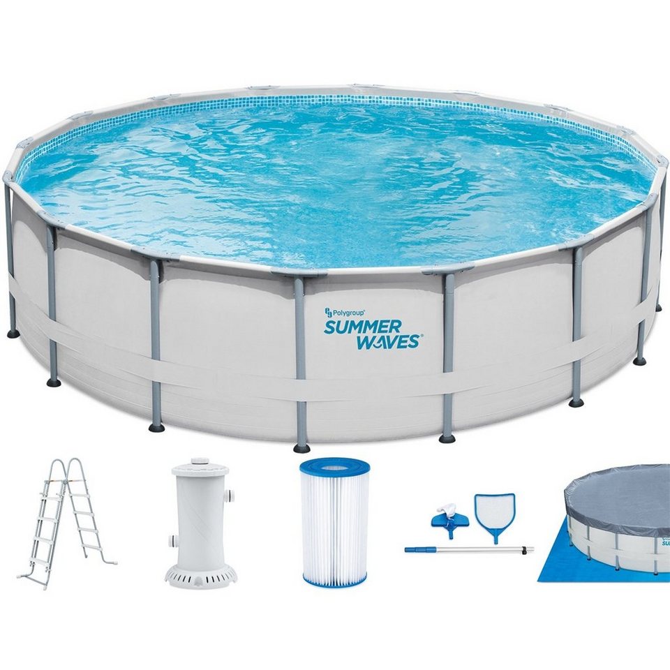 SUMMER WAVES Framepool TW43-P4001648B0EU Frame Elite Pool 488 x 122 cm ...
