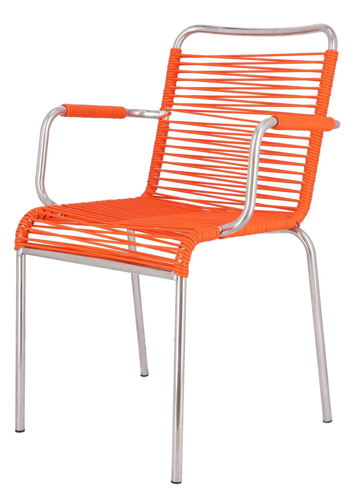 Fiam Stuhl Spaghetti aus Aluminium, Orange günstig online kaufen