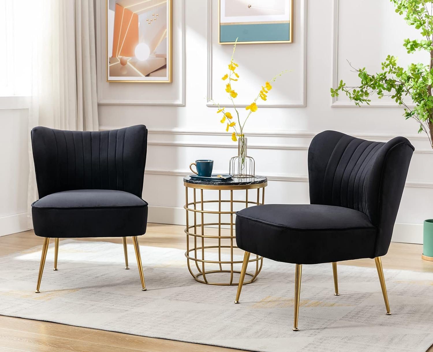 WAHSON OFFICE CHAIRS Sessel Wohnzimmer moderner Loungesessel Geplosterter Ohrensessel