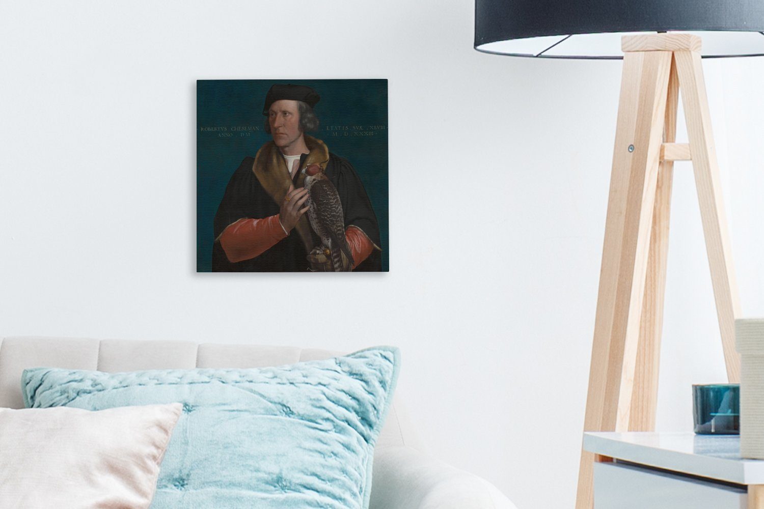 OneMillionCanvasses® Leinwandbild Porträt Cheseman (1 Jüngeren, Gemälde Leinwand von von für Bilder Schlafzimmer Hans - dem St), Wohnzimmer Holbein Robert