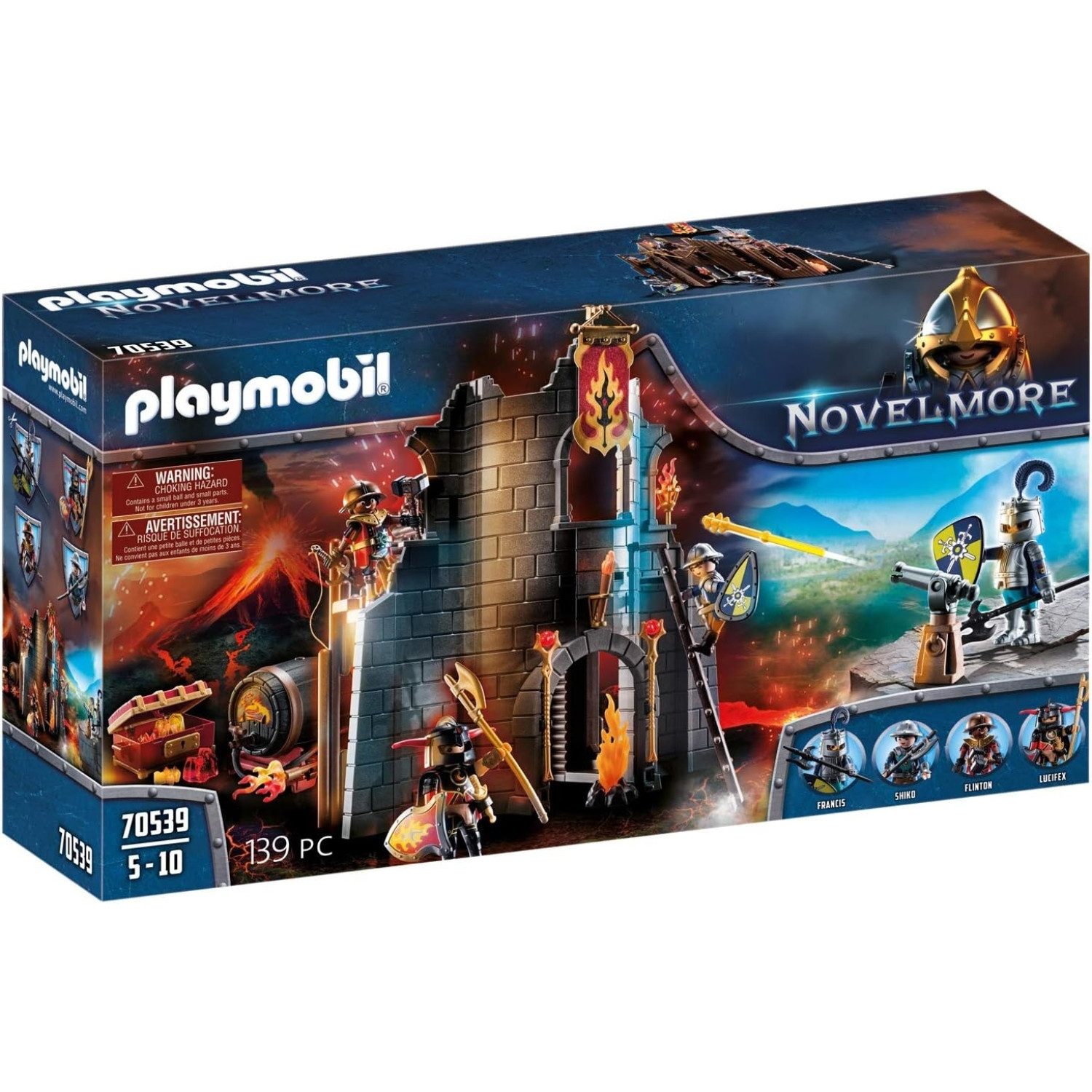 Playmobil® Novelmore 70539 Ritterburg Spielset - Burnham Raiders Feuerruine günstig online kaufen