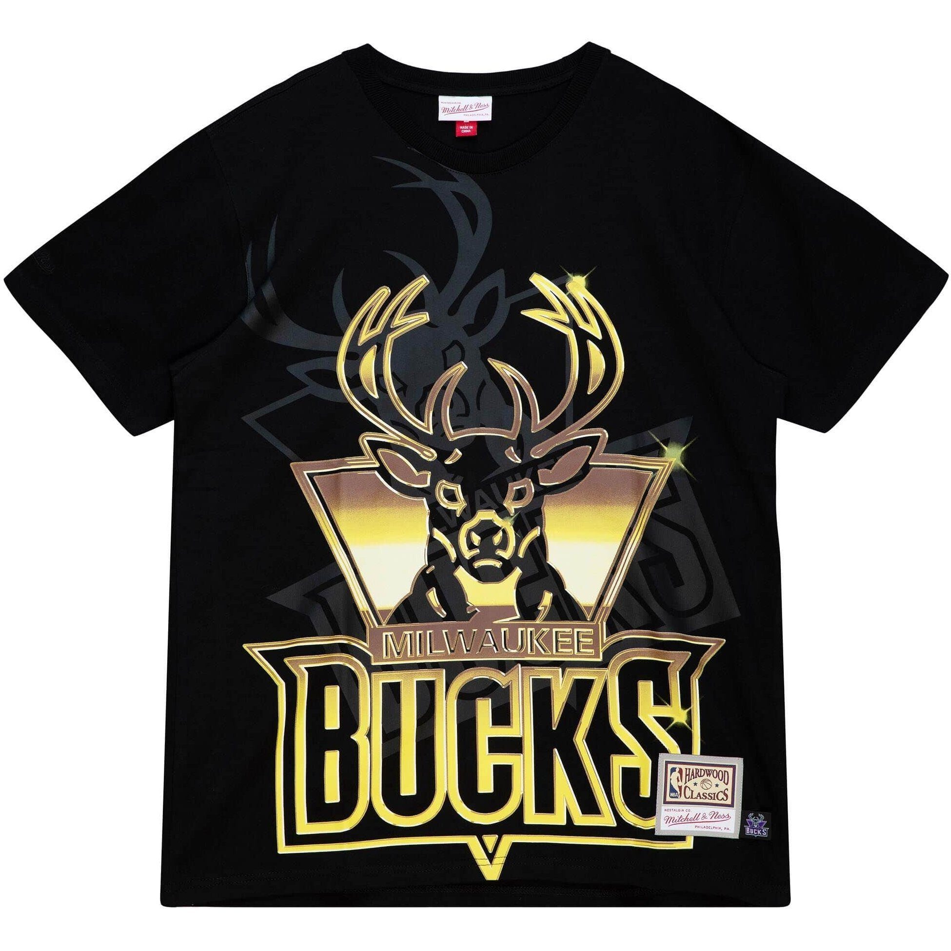 Mitchell BIG Print-Shirt 4.0 Ness & FACE Bucks Milwaukee