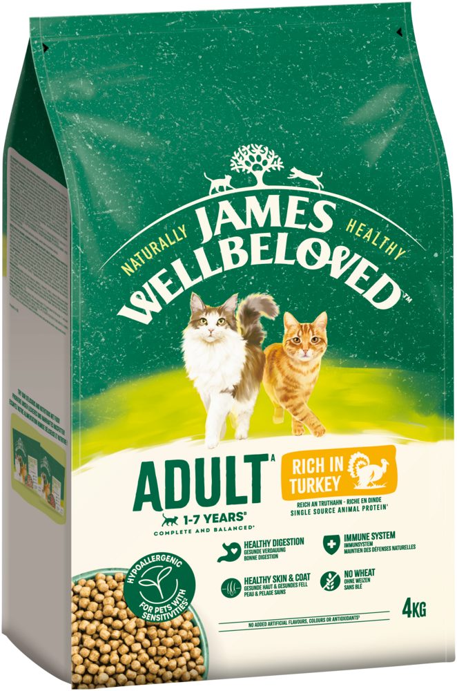 James Wellbeloved JAMES WELLBELOVED™ Katze Truthahn 4kg, Trockenfutter für: Katze