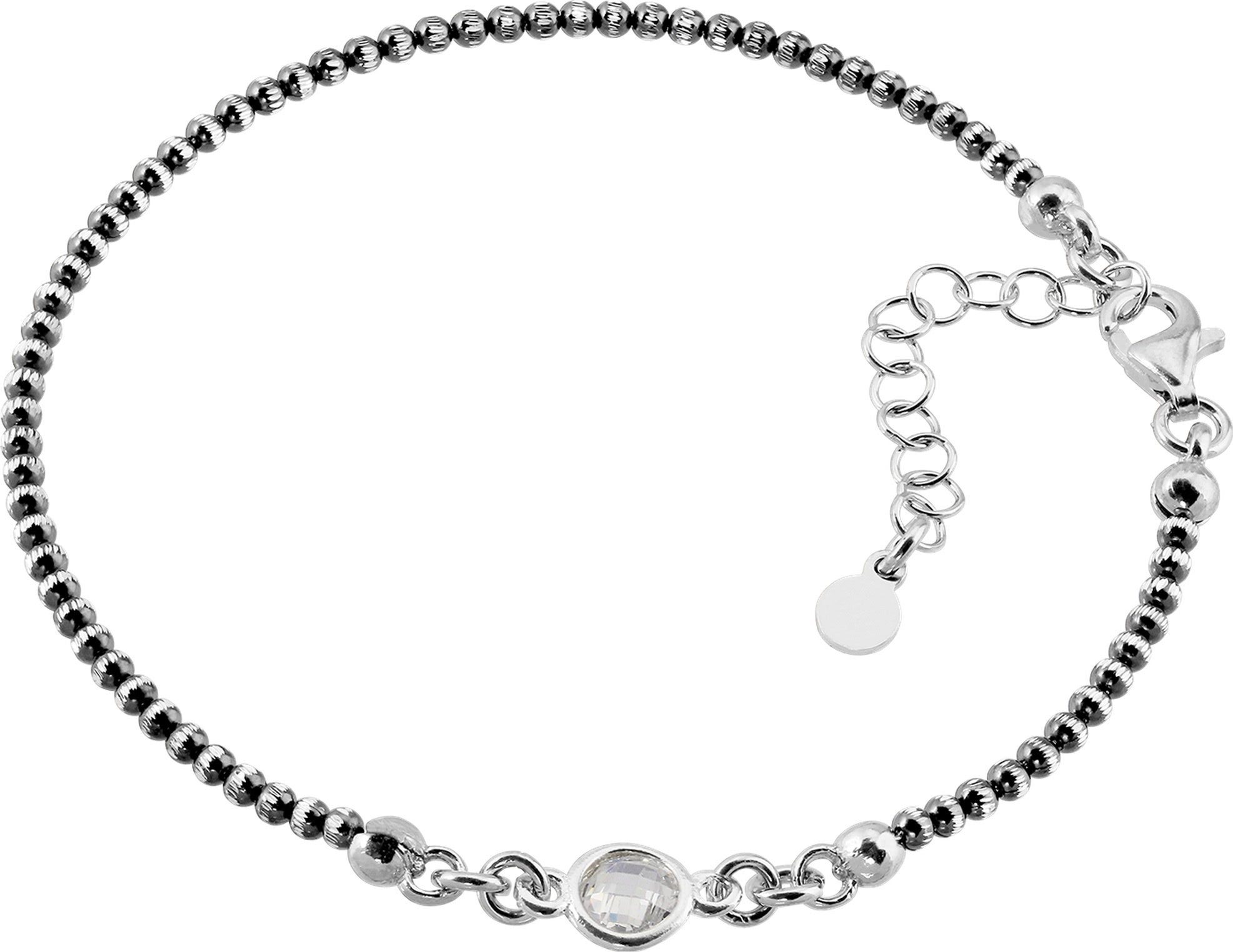 weiß Italy Silberarmband SilberDream Armbänder für (Armband), Silber, SilberDream silber 925 Armschmuck Sterling 18cm Made-In Damen