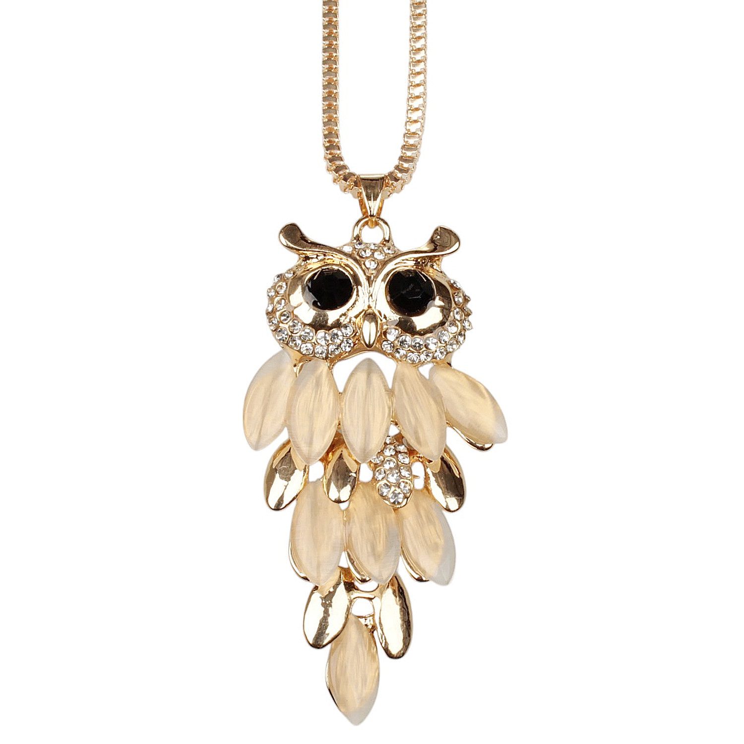 KARMA Lange Kette Lange Halskette Damen Damenkette Eule (Tiere Anhänger, Pu günstig online kaufen