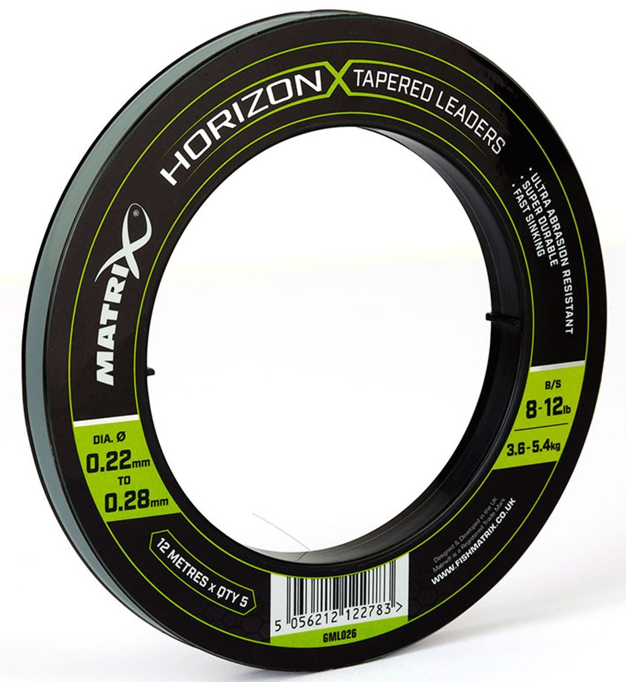 Vorfachschnur Fox Matrix Horizon X Tapered Shock Leader - 5 Vorfächer