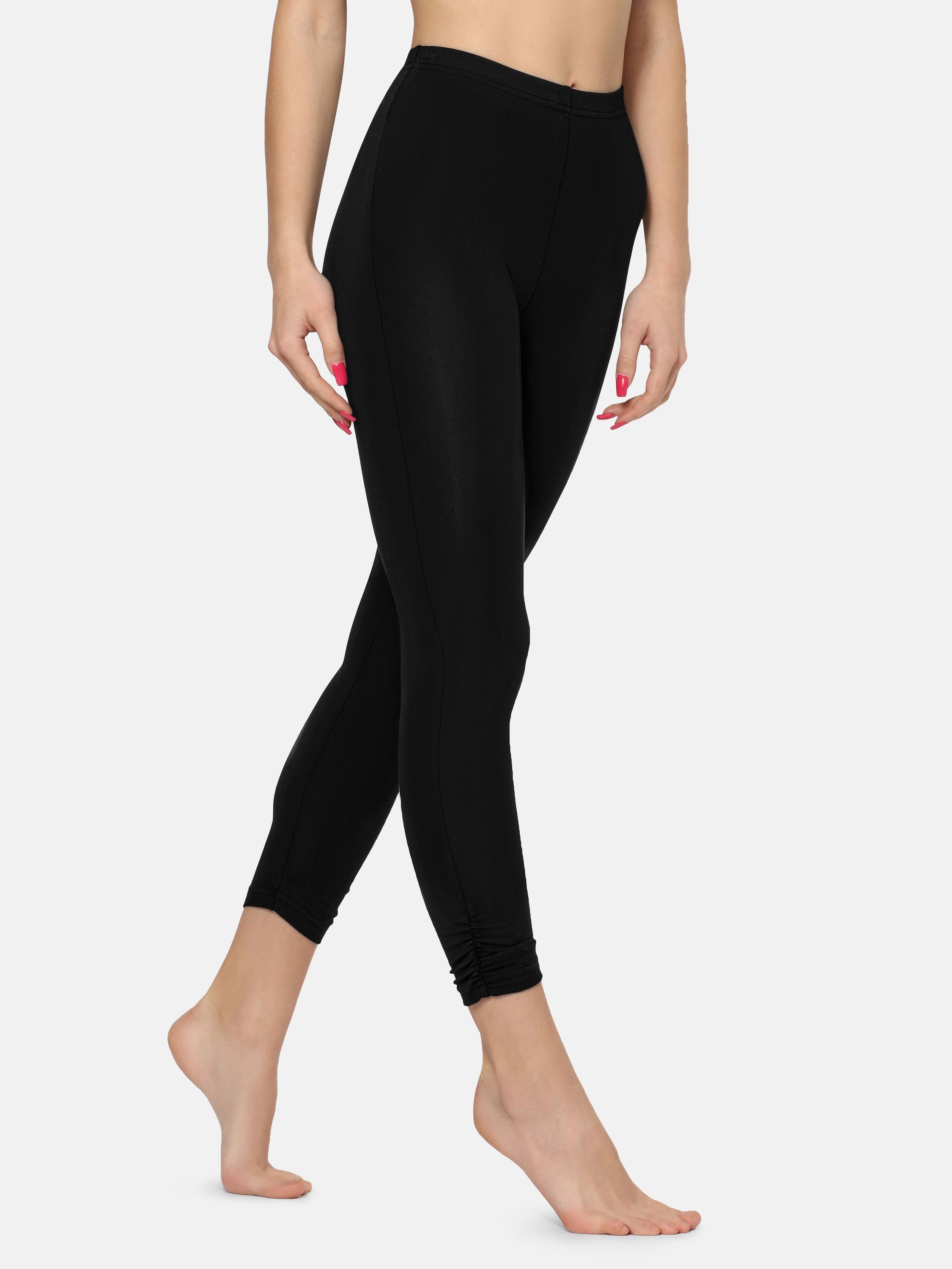 Merry Style Leggings Damen 7/8 Hosen mit Falten MS10-424 (1-tlg) elastischer Bund