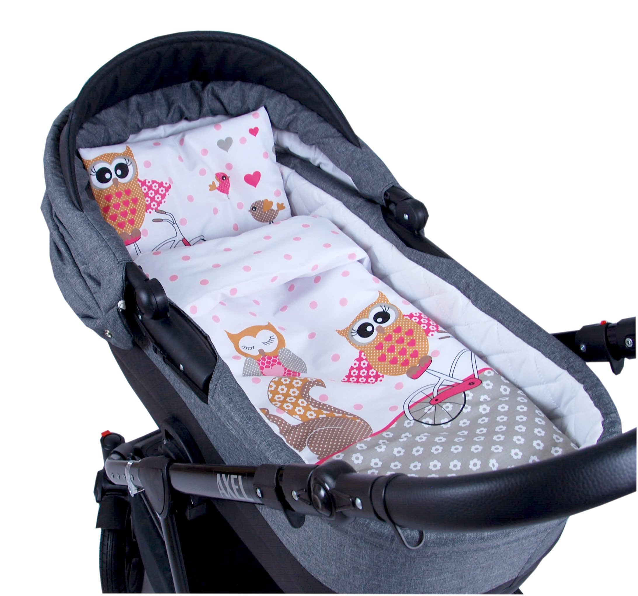 Babybettbezug BABYLUX 2tlg.Set BEZUG Kinderwagen Bettbezug Bettwäsche Wiege 60x78 cm