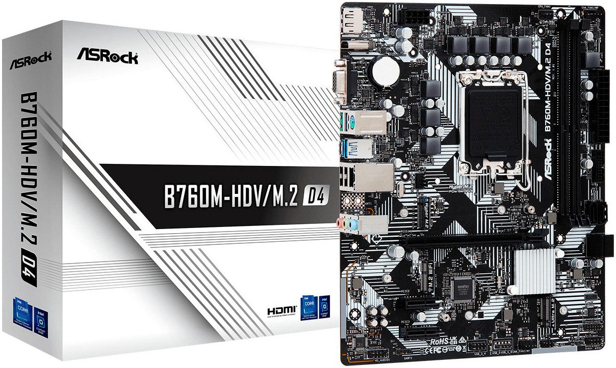 B760M-HDV/M.2 D4 Mainboard