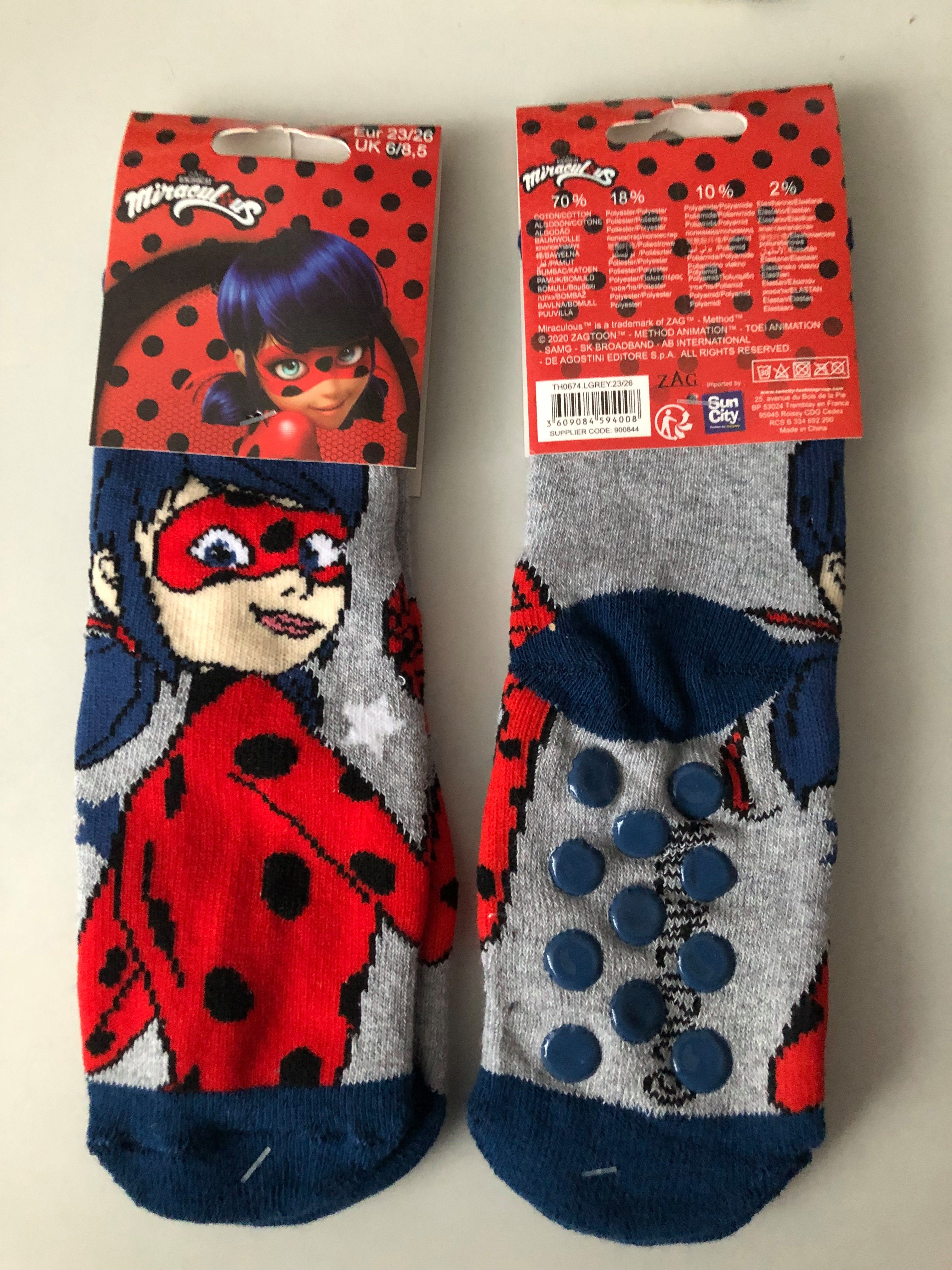 Sun City ABS-Socken Ladybug Miraculos Antirutsch Stoppersocken Rutschfeste Kinder Socken (1-Paar)