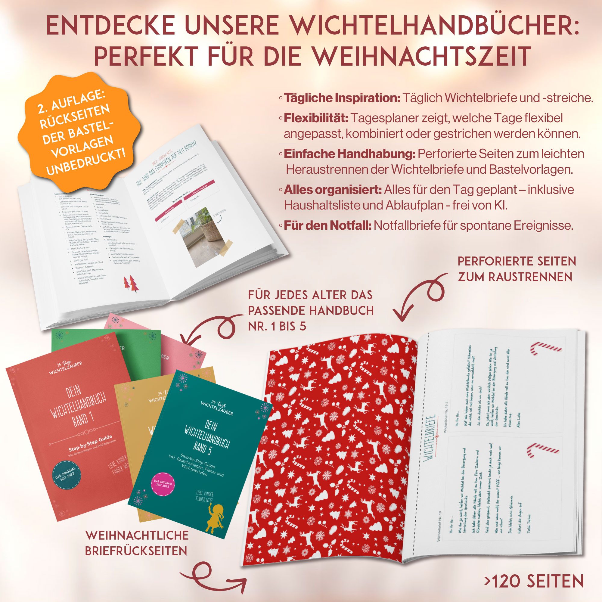 24 Tage Wichtelzauber Bücher-Adventskalender Das Wichtelhandbuch Band 1 – Die perfekte Ergänzung zum Starterset