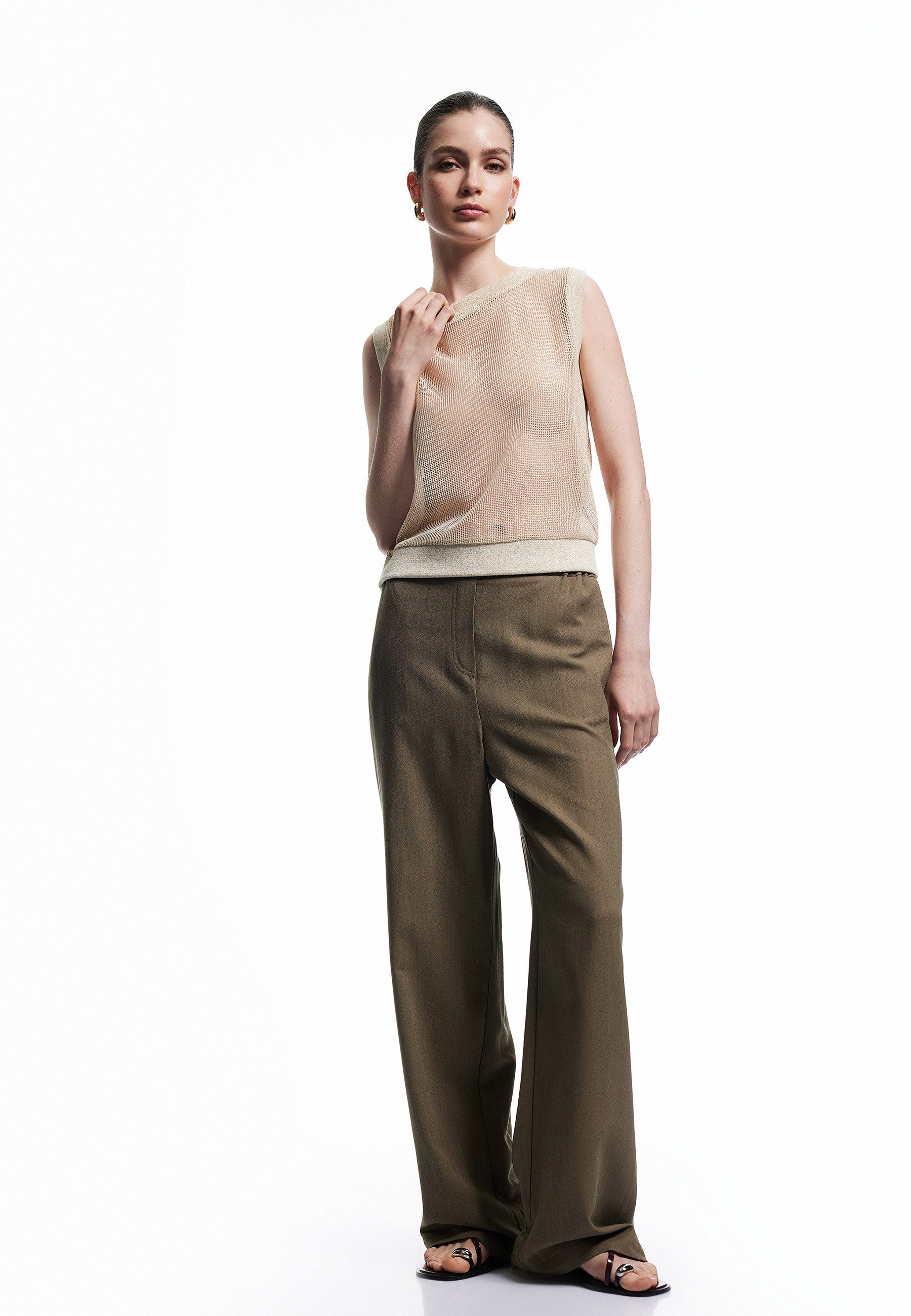 Hose & Shorts Normale Leibhöhe Wide Leg Palazzohose