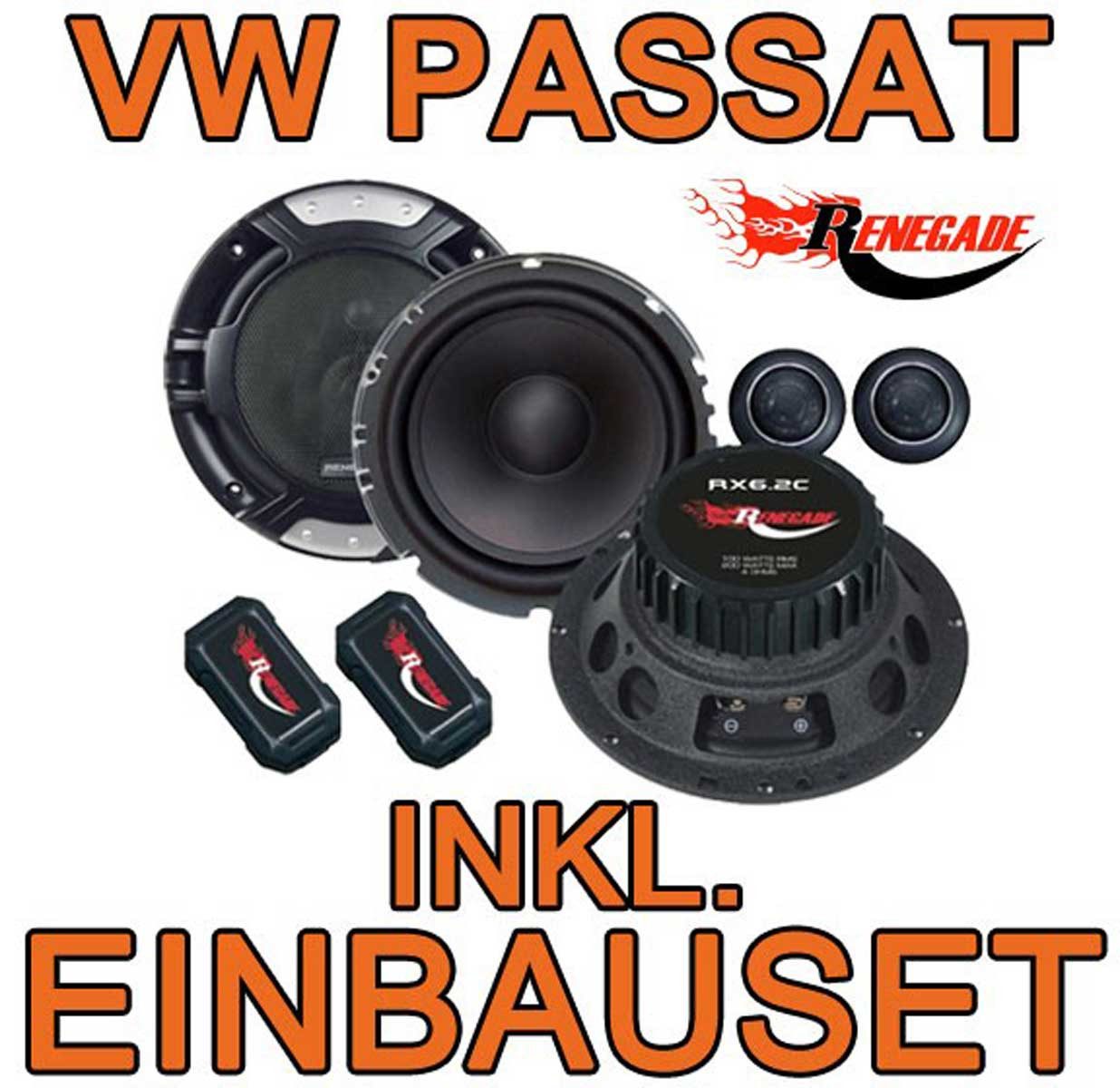 RX 6.2c 16,5cm Komponenten-System VW Passat 3B & 3BG Auto-Lautsprecher