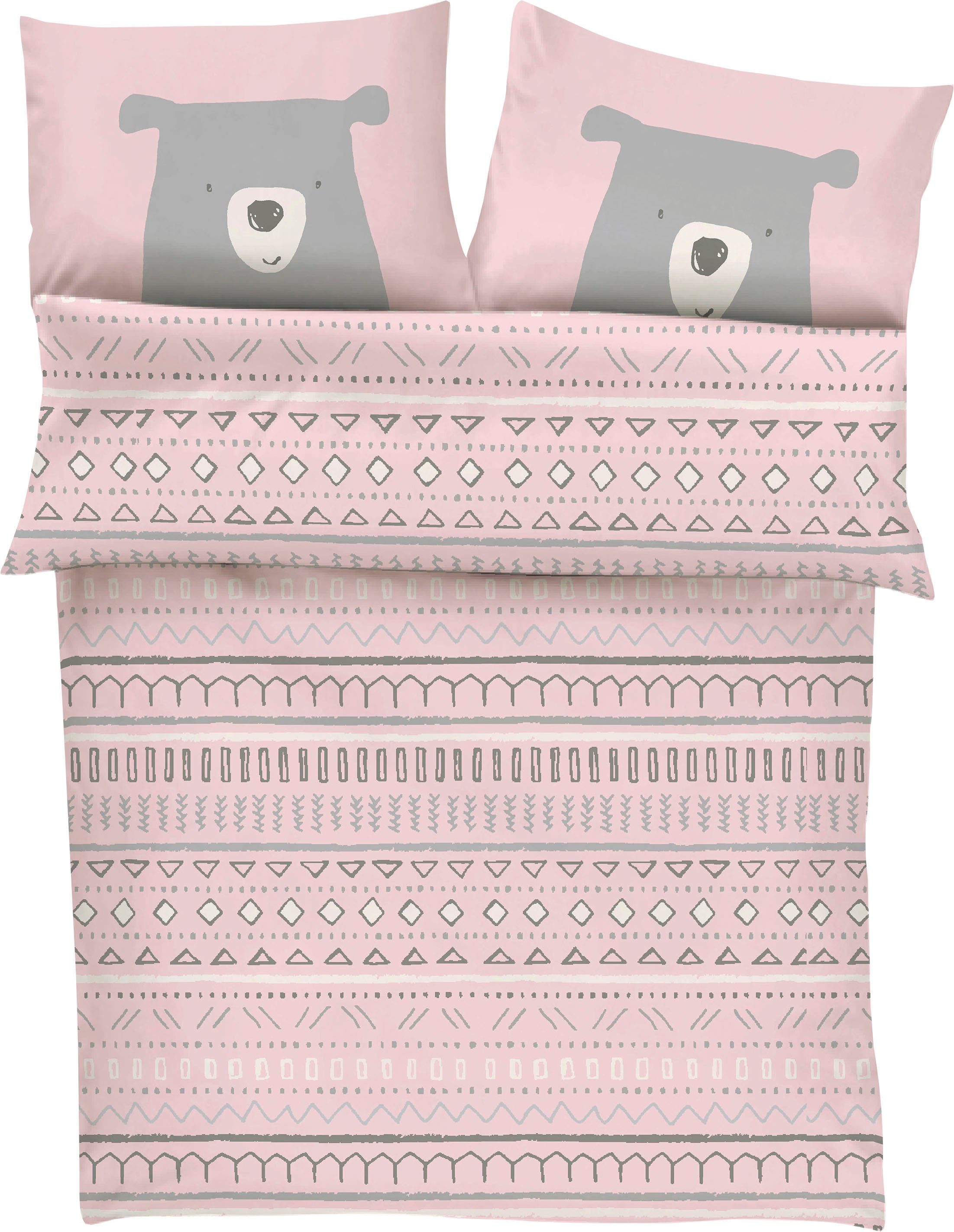 s.Oliver Junior Babybettwäsche Bär, Satin, mit günstig online kaufen