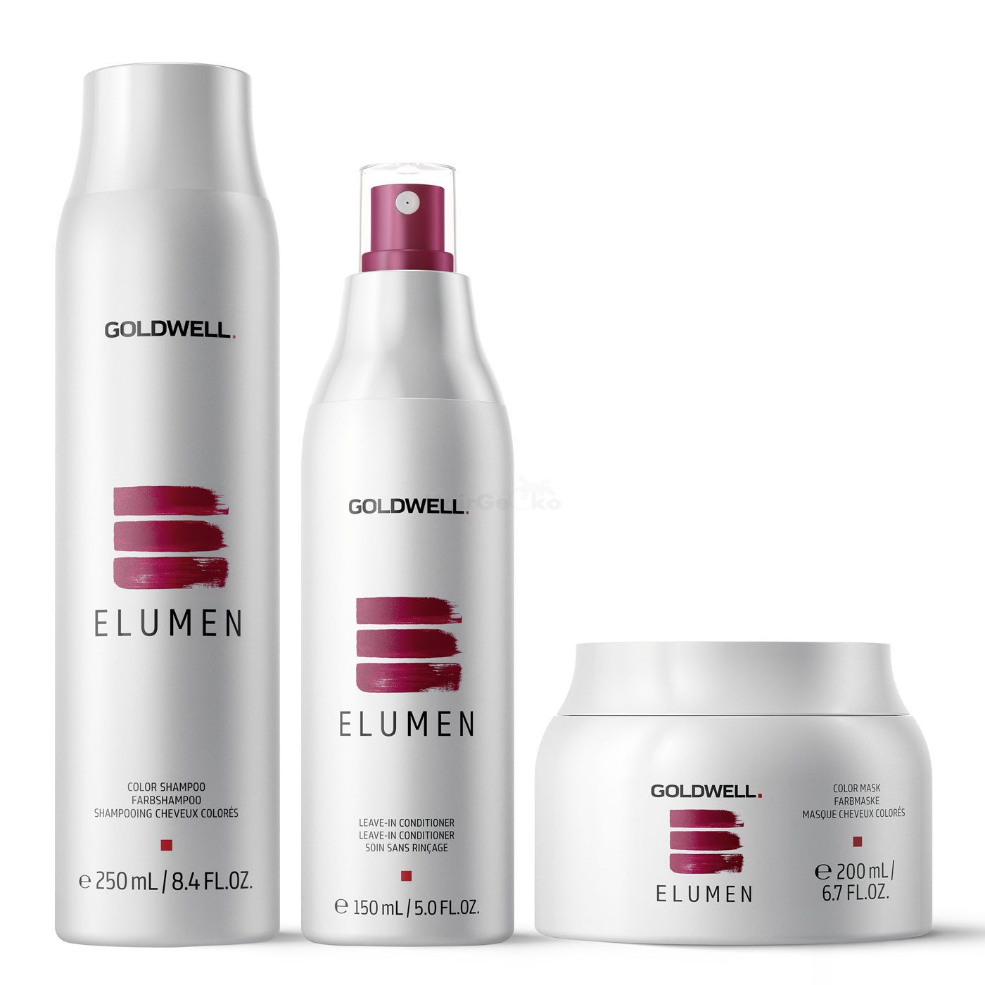 Kosmetik-Set Goldwell Elumen Care Set - Shampoo Farbshampoo 250ml + Leave-In Condi