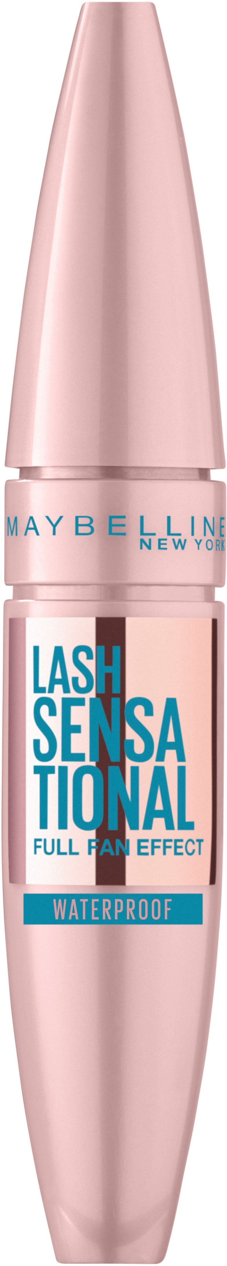 MAYBELLINE NEW YORK Mascara Lash Waterproof Voller-Wimpern-Fächer Sensational