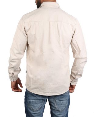 CARISMA Langarmhemd Herren Hemd Jacke robuste jeansartige Qualität retro Safari Look 8548 Regular Kentkragen Langarm Uni