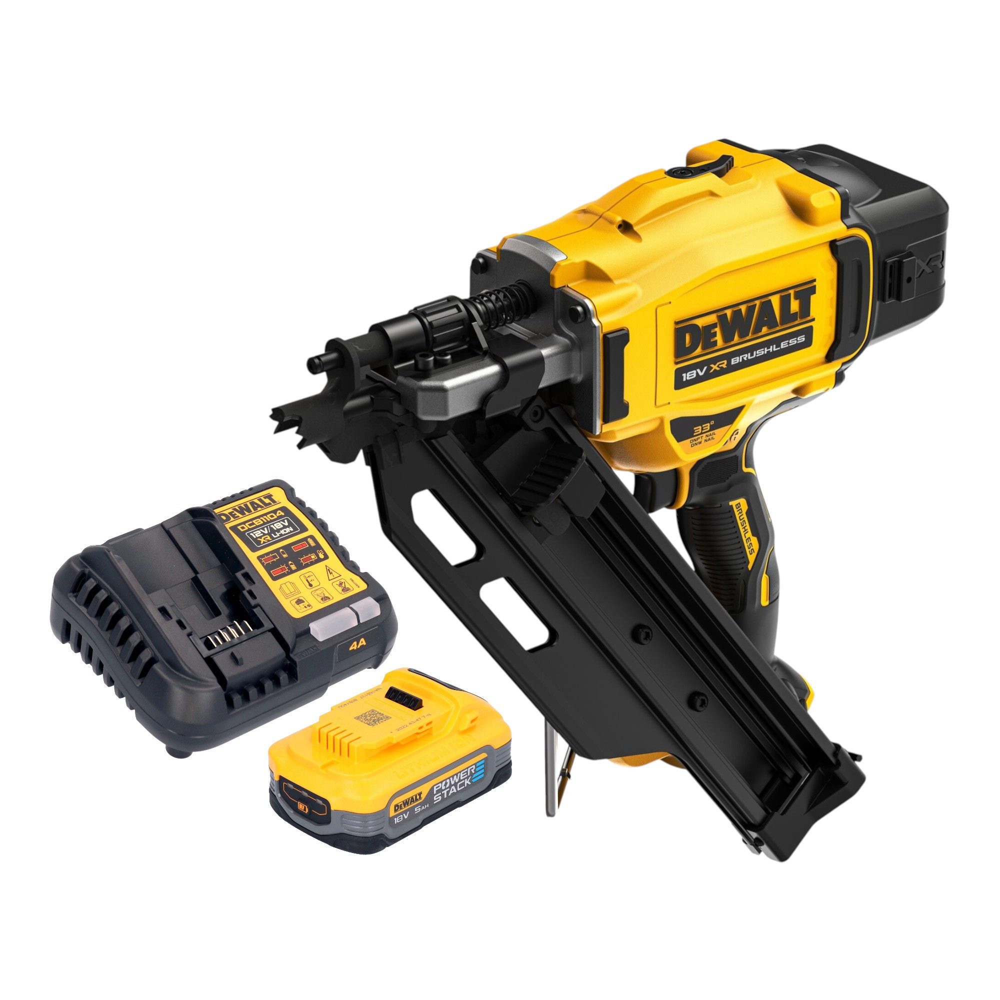 DeWalt Nagler DCN 930 H1 18 V 50 - 90 mm + 1x Powerstack Akku 5,0 Ah + Ladegerät