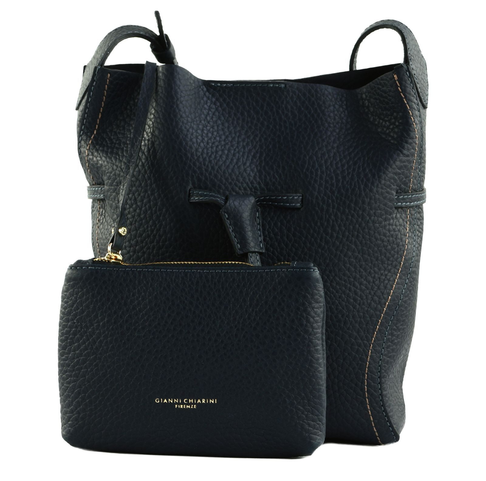GIANNI CHIARINI Schultertasche Crossbody Bag (Set, 2-tlg), aus echtem Rindsleder