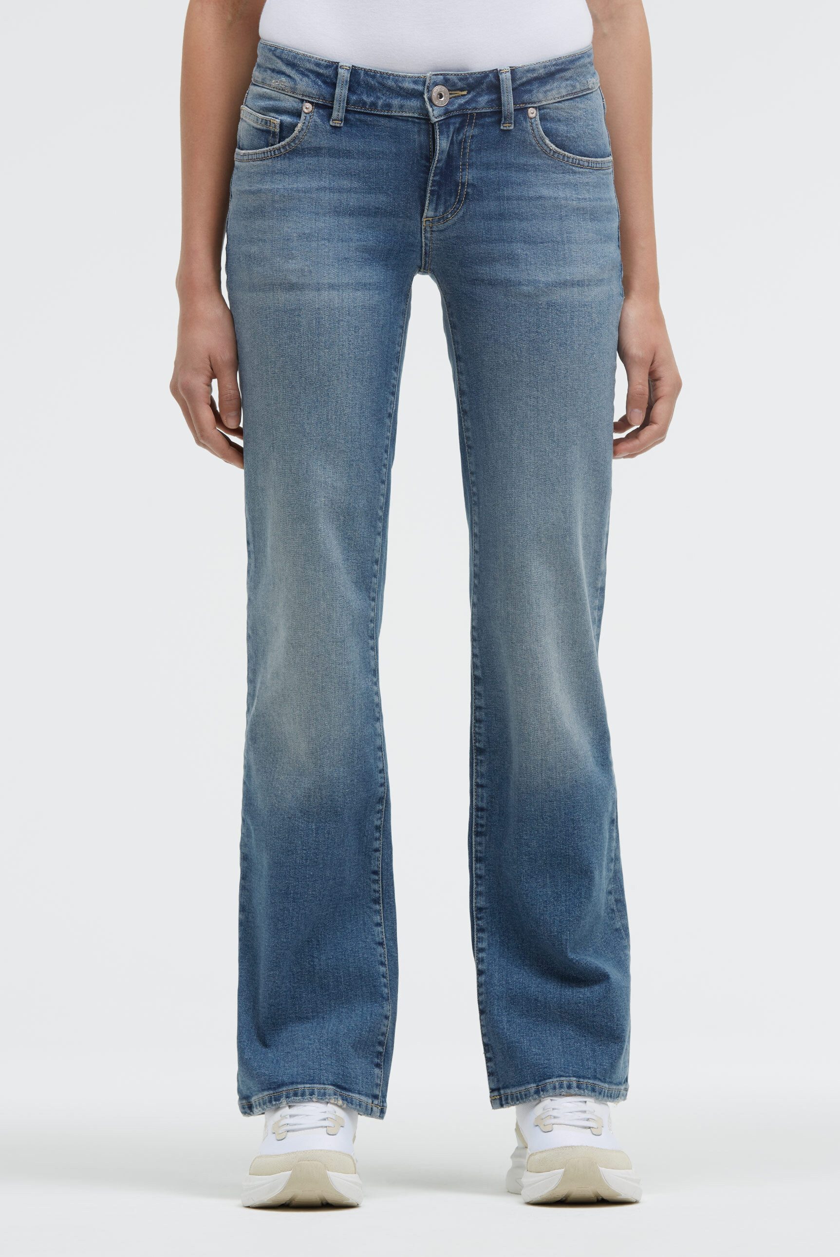 SOCCX Regular-fit-Jeans mit niedriger Leibhöhe