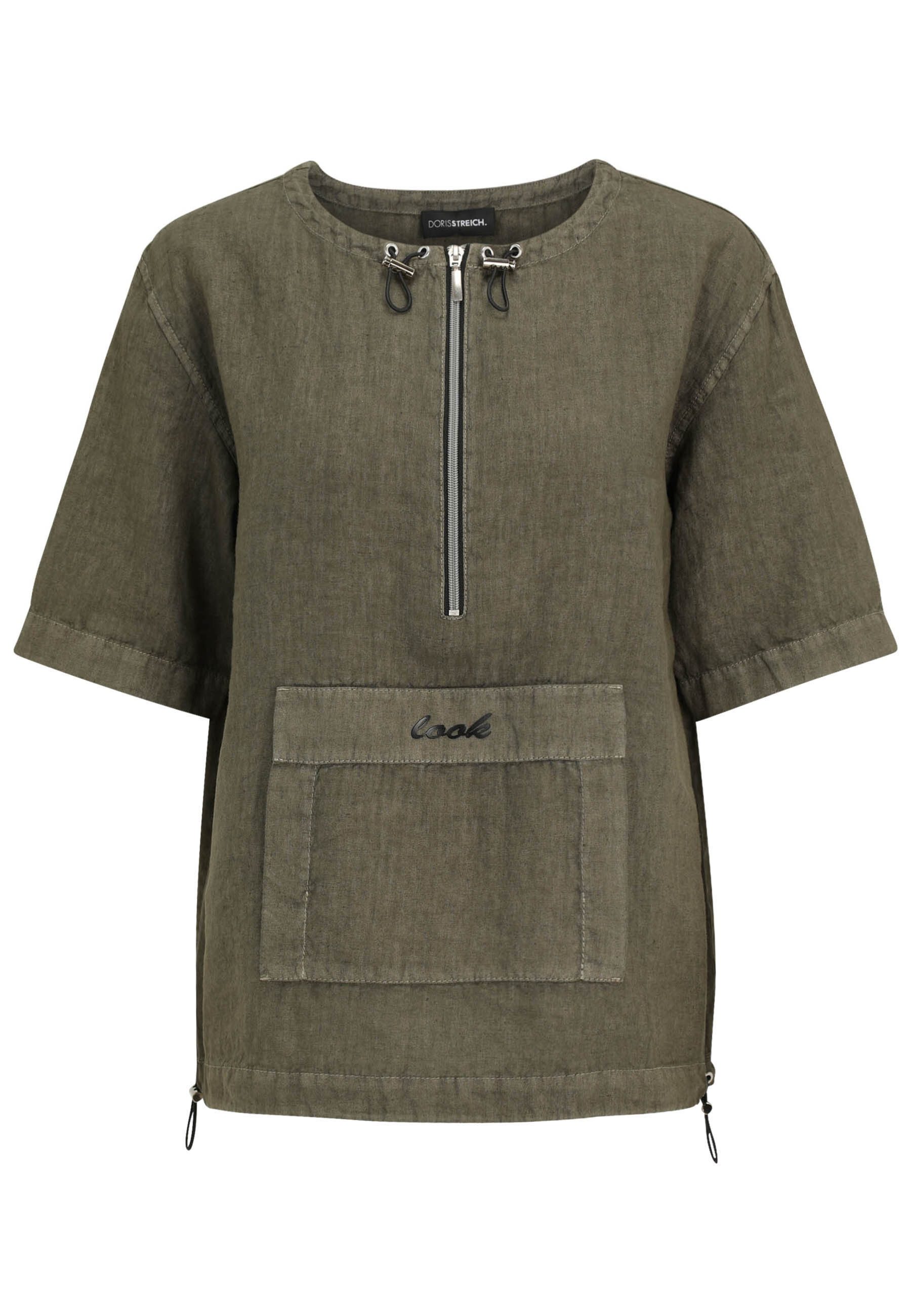 Doris Streich Blusentop mit Vintage-Waschung
