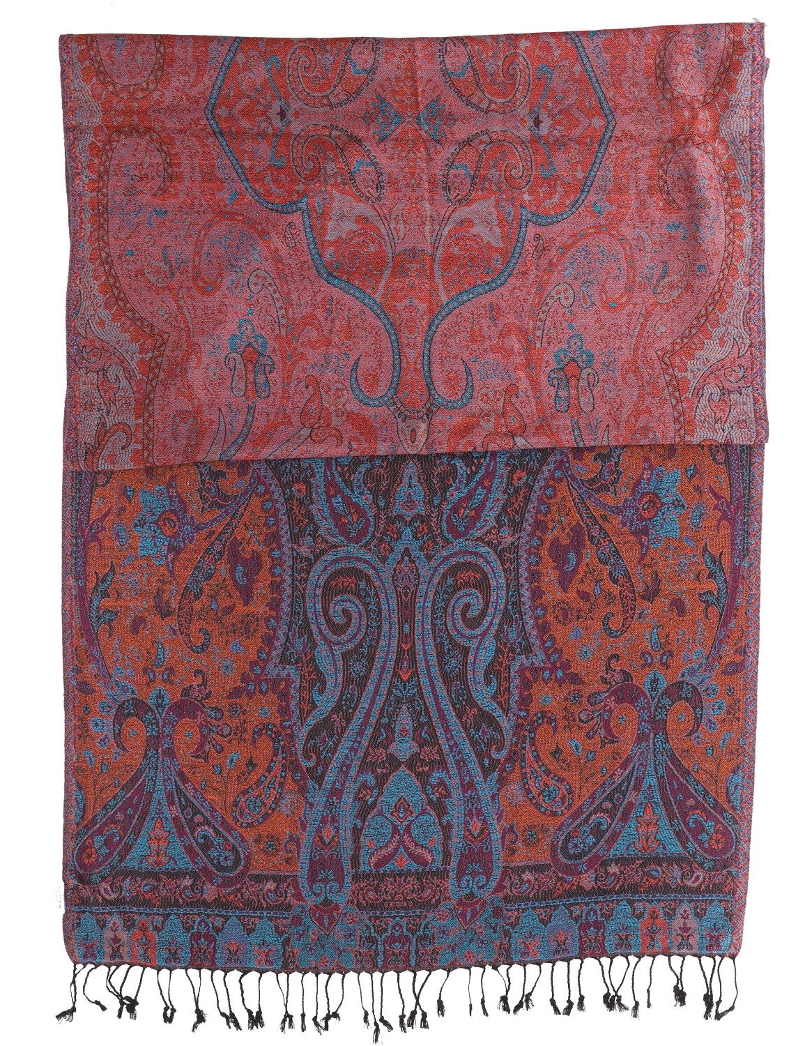 Guru-Shop Halstuch Indischer Schal, Stola mit Paisley Muster,..