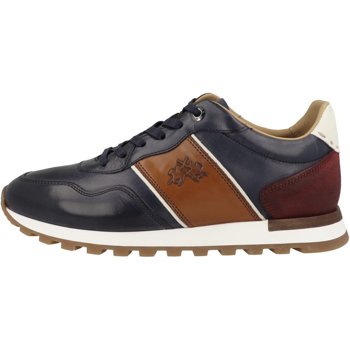 La Martina LFM261 Herren Sneaker Turnschuhe, Sportschuhe, Freizeitschuhe, Halbschuhe, Schnürschuhe